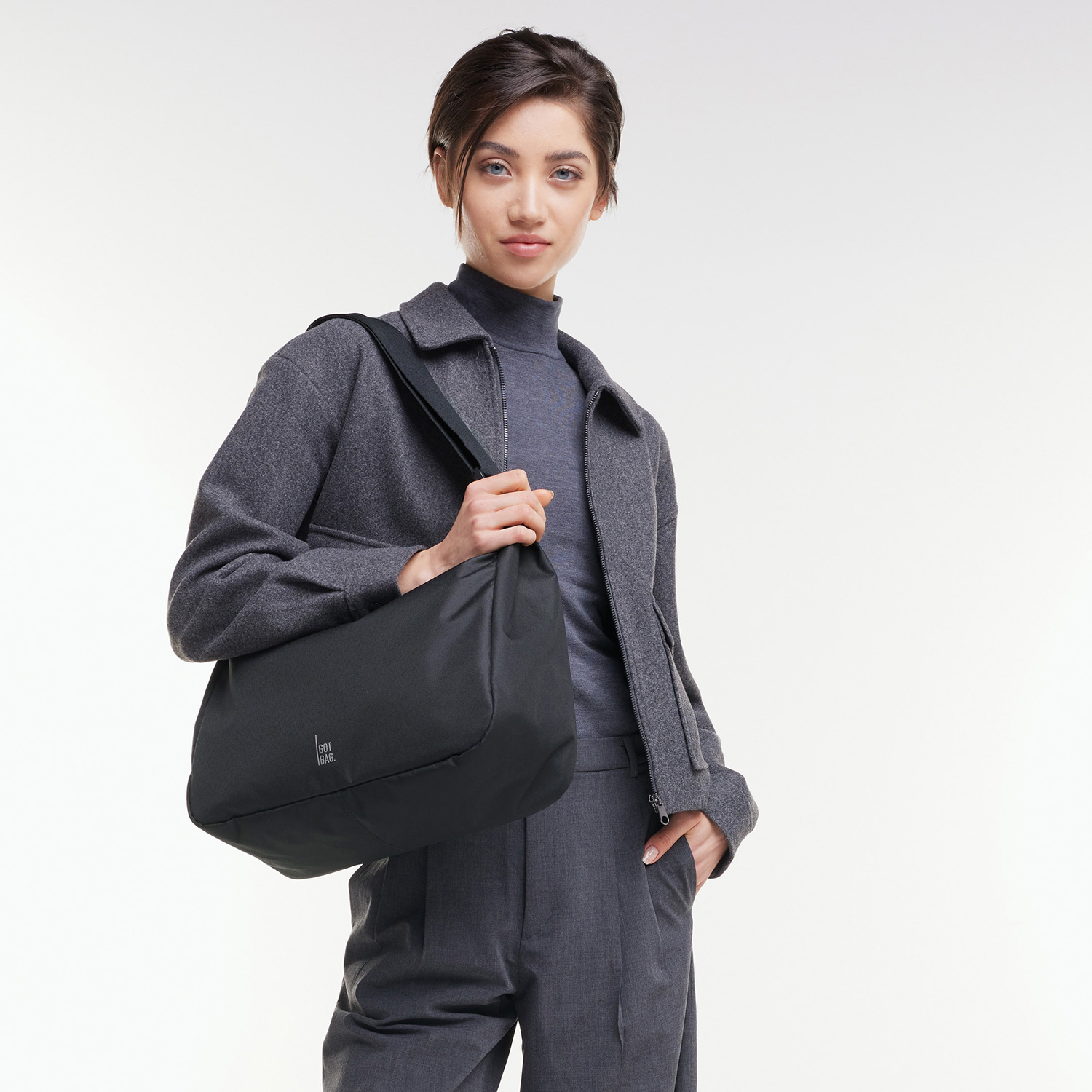 Got Bag Schultertasche Square Bag black monochrome Abbildung 5