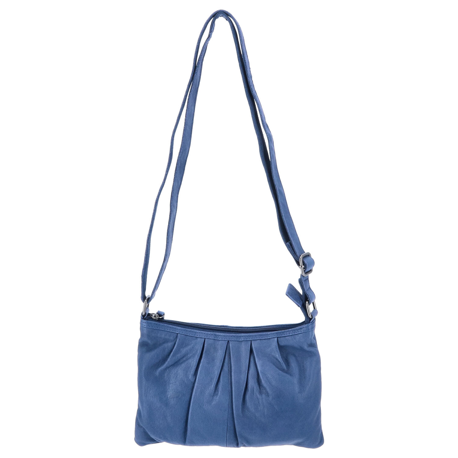 The Skandinavian Brand Damen Ledertasche, Umhängetasche  blau Abbildung 5