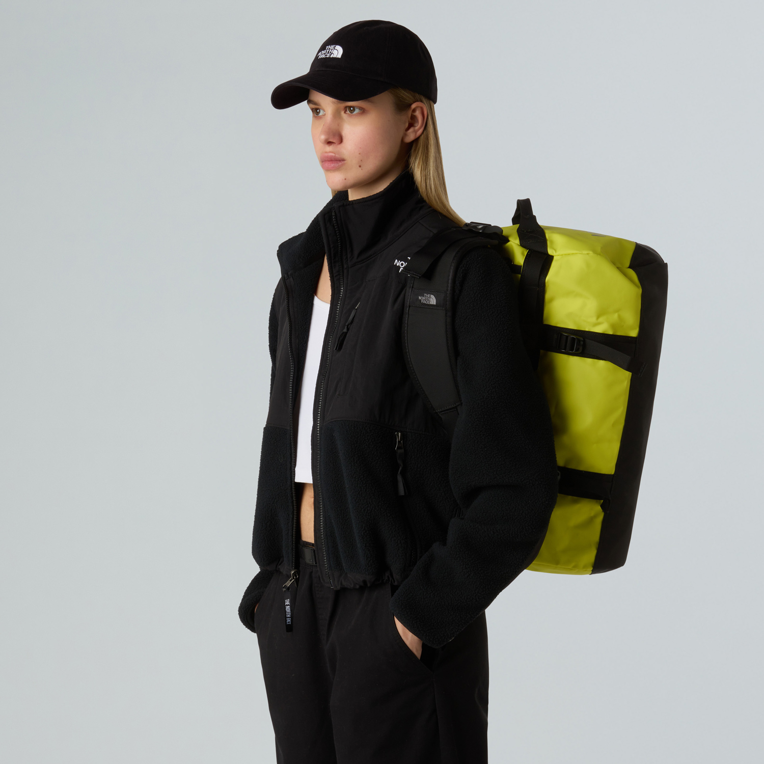 The North Face Reisetasche/Rucksack Base Camp Duffel XS Safety Green-TNF Black Abbildung 4