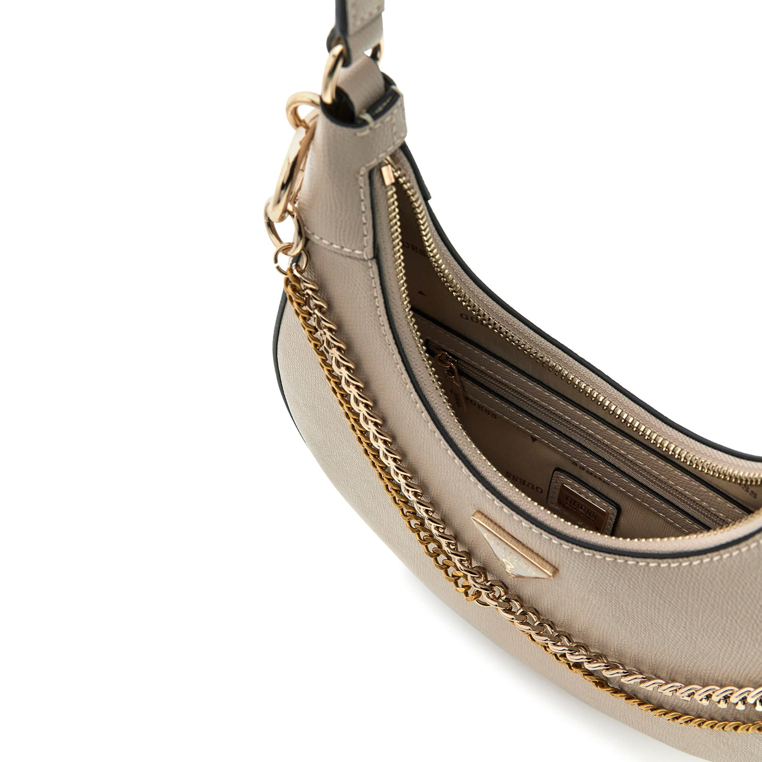 GUESS Umhängetasche Davina Light Taupe Abbildung 5