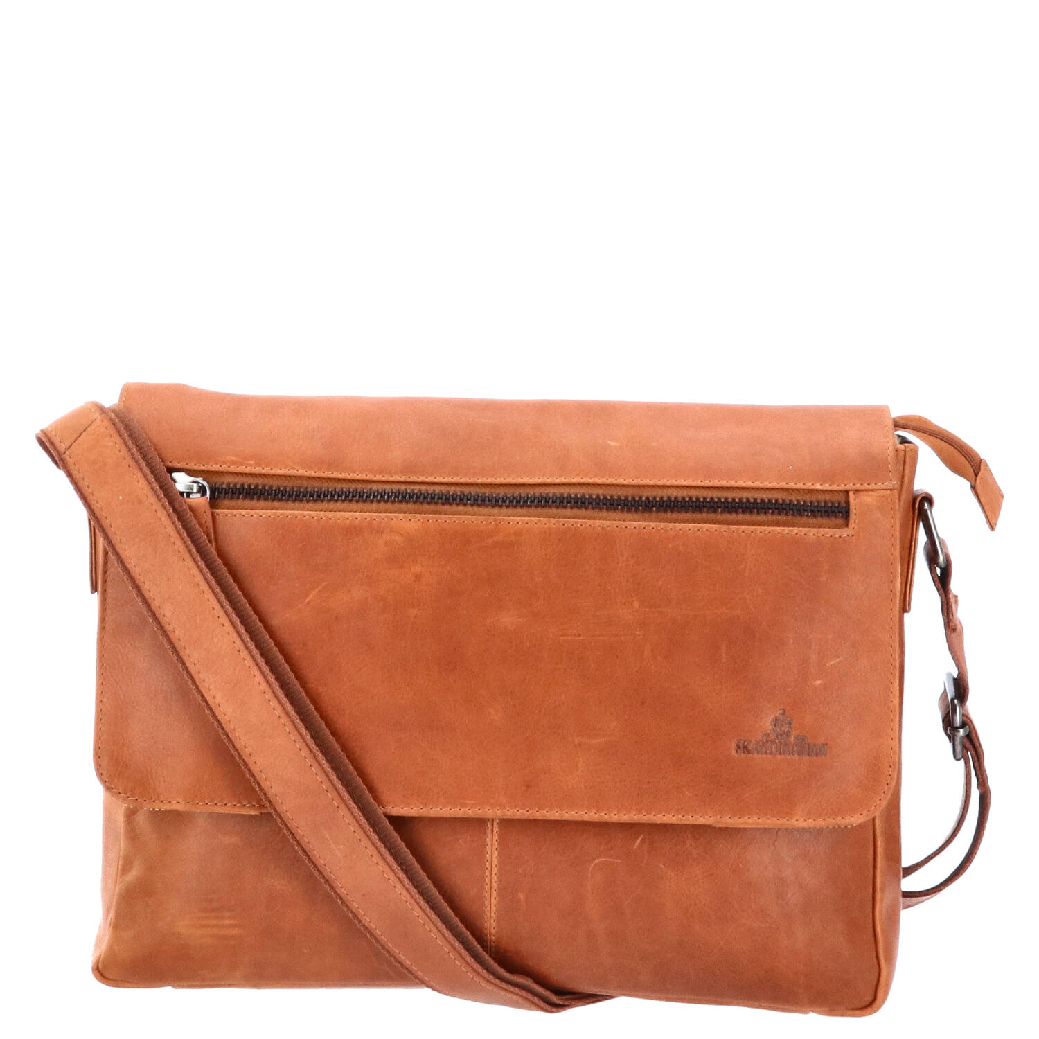 The Skandinavian Brand Leder Umhängetasche - Cognac Abbildung 5