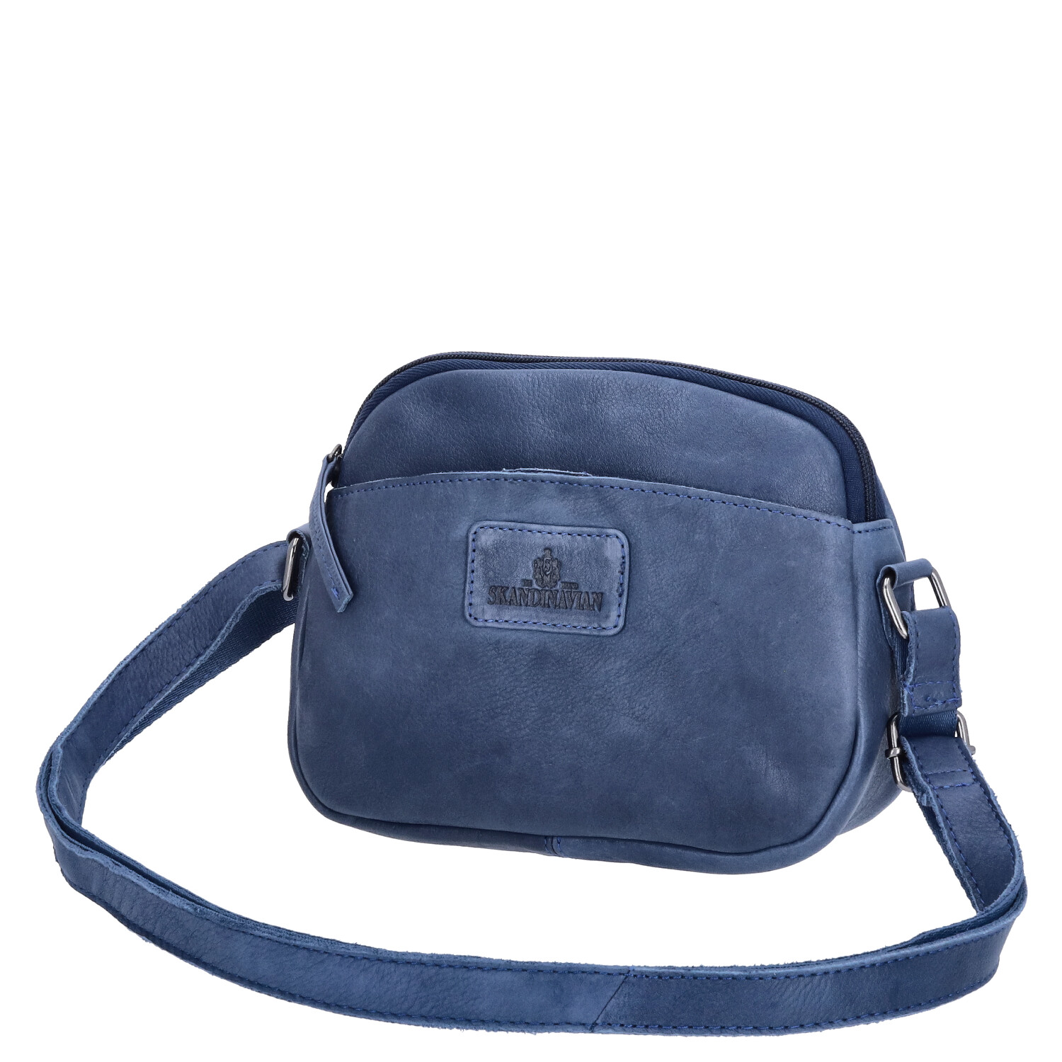 The Skandinavian Brand Damen Leder Umhängetasche  Blue