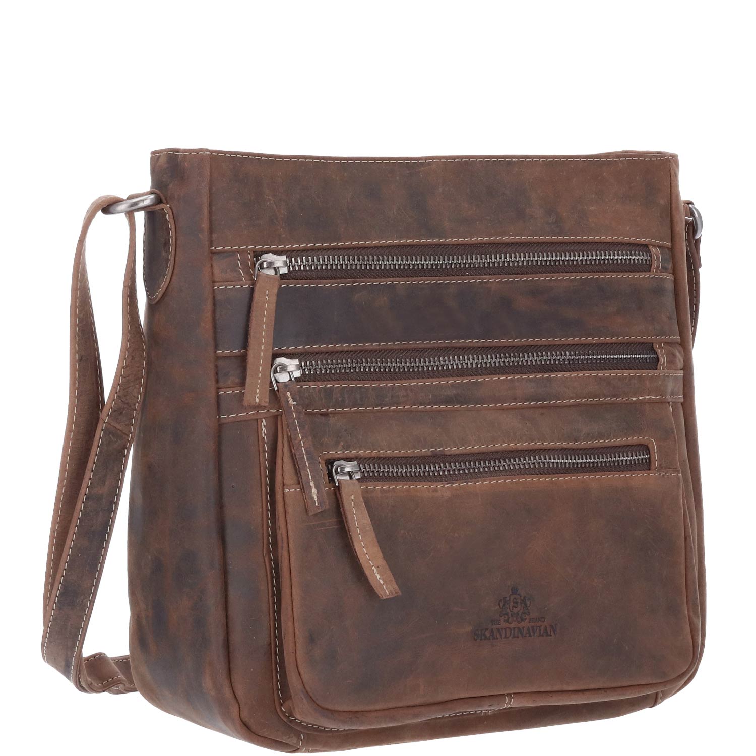 The Skandinavian Brand Leder Umhängetasche Hunter  braun Abbildung 3