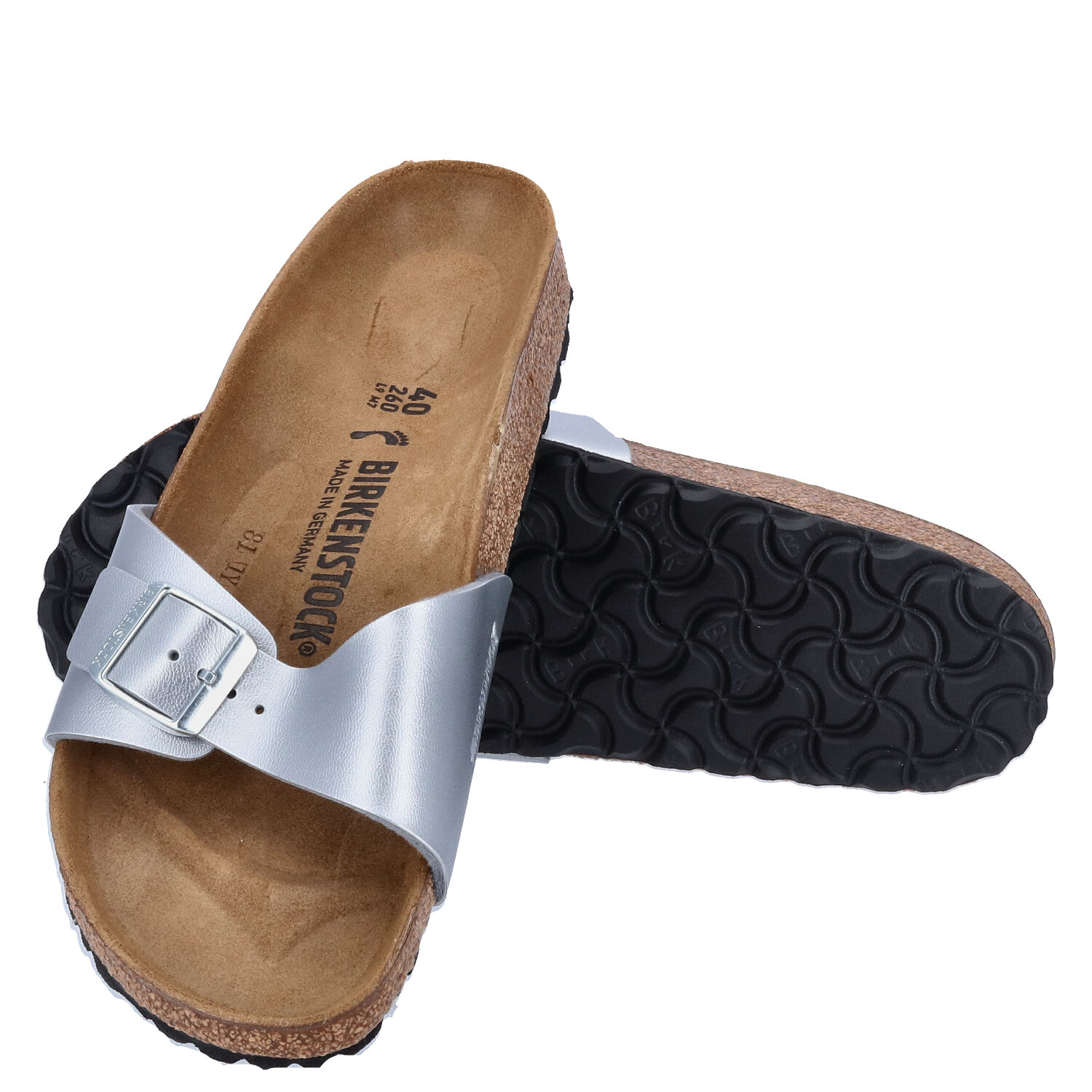 Birkenstock Sandalen Größe 40 Madrid BS silver   Abbildung 1