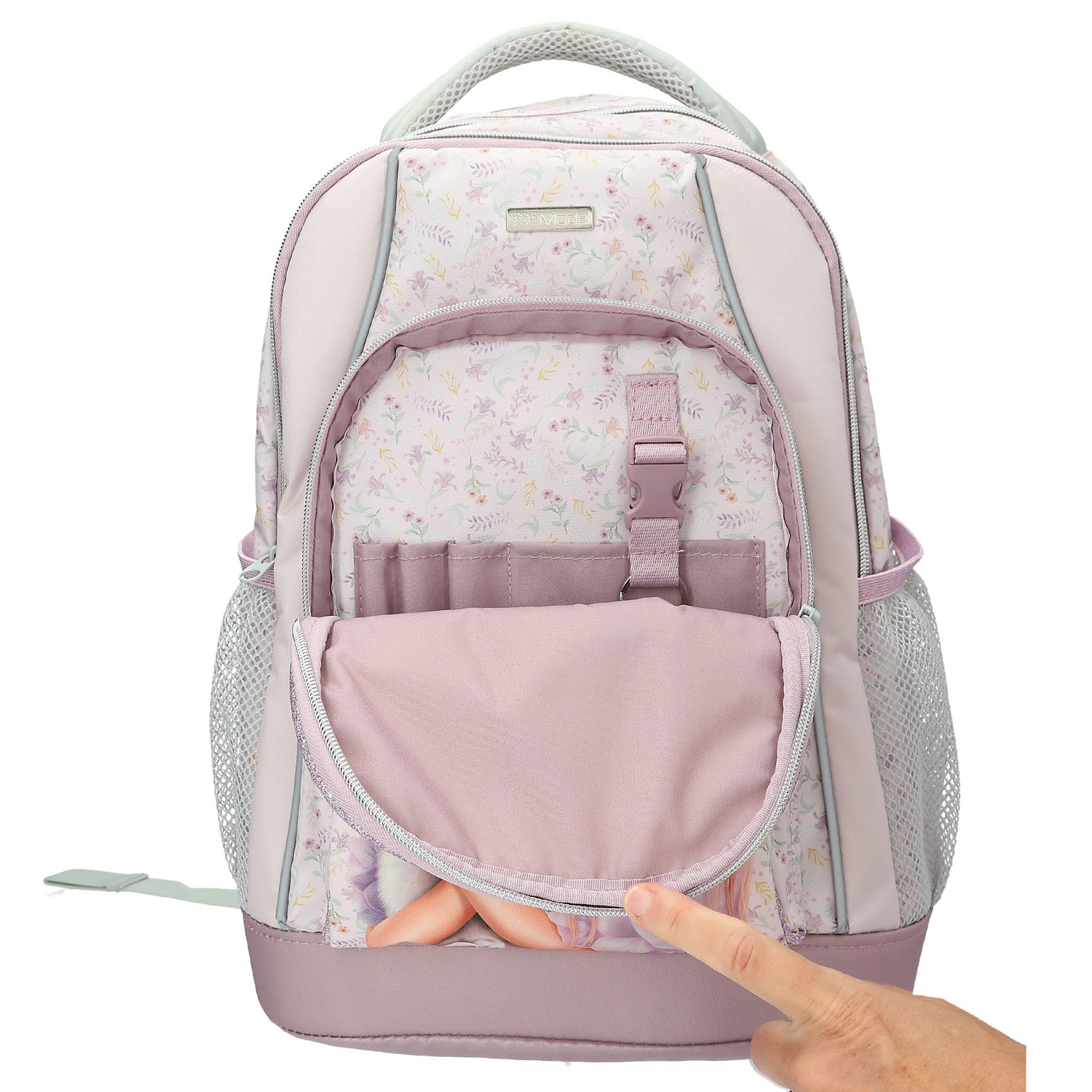 Depesche Schulrucksack TOPModel BLooming Kitty Flieder Abbildung 5