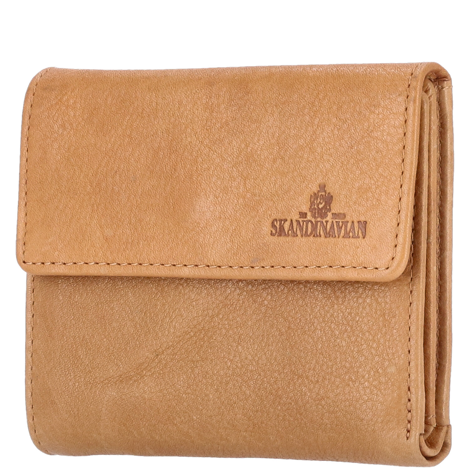 The Skandinavian Brand Damen Lederbörse  Cognac