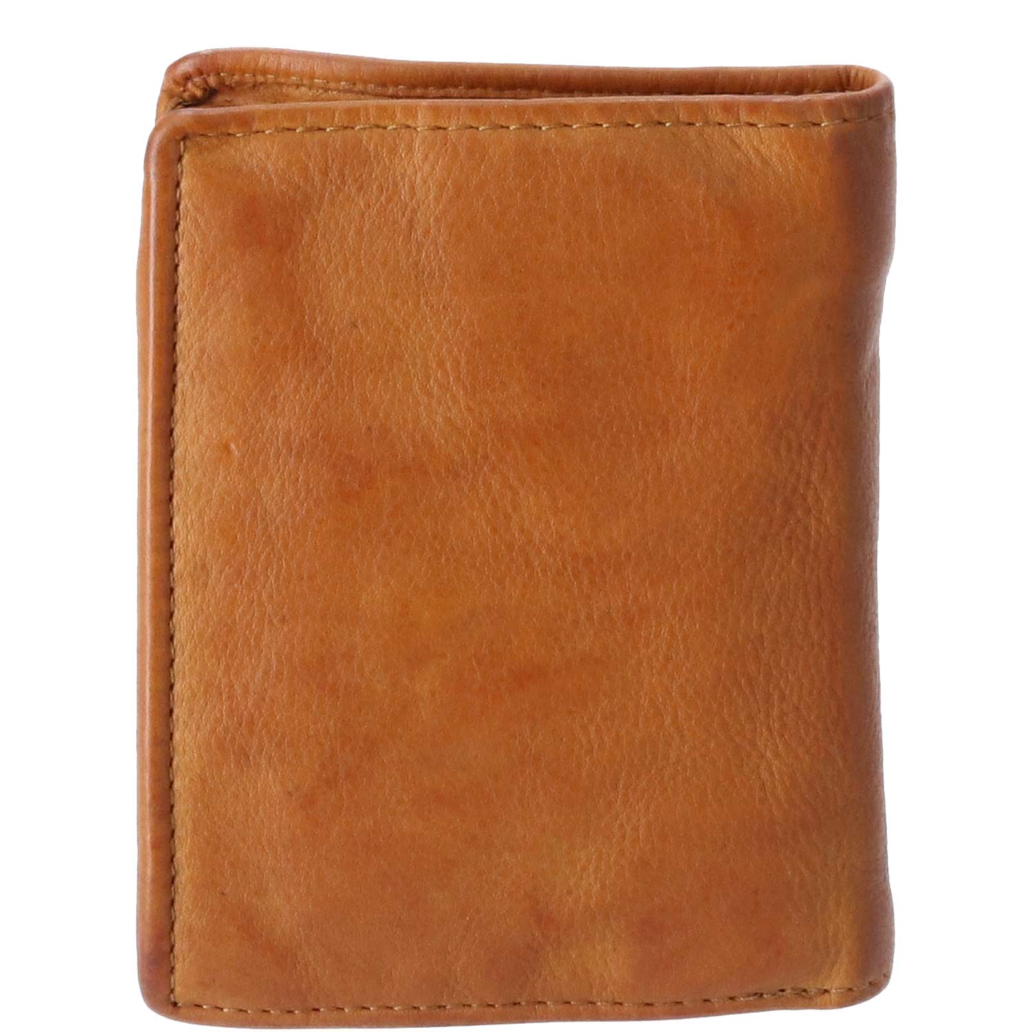 The Skandinavian Brand Mens Wallet Washed Laether Cognac
