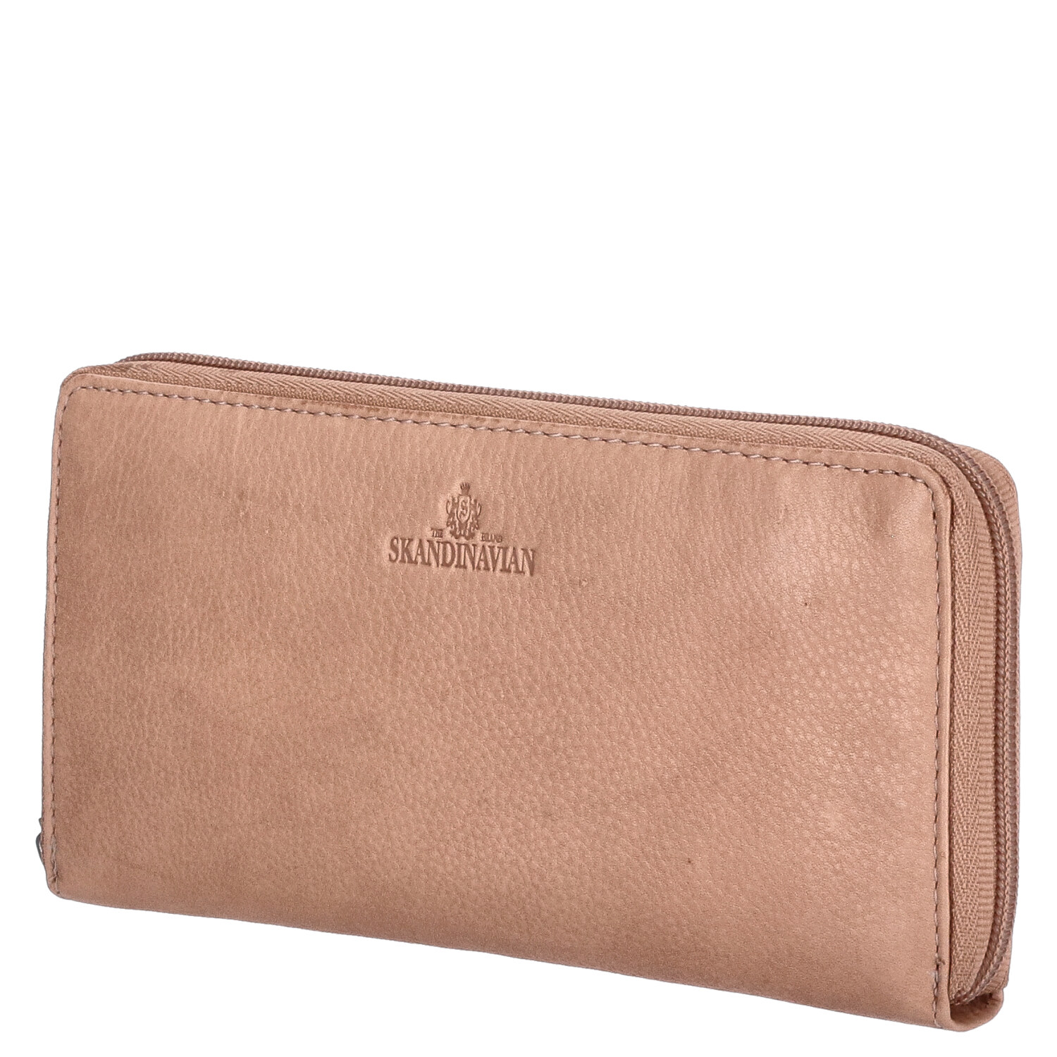 The Skandinavian Brand Damen Lederbörse Quer  beige