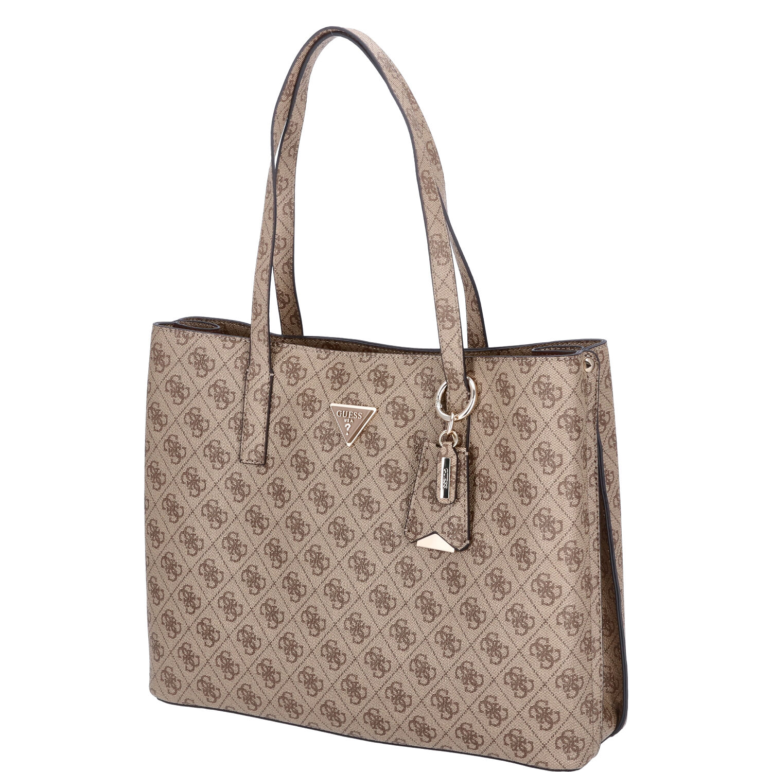 GUESS Damen Shopper Meridian Latte Logo