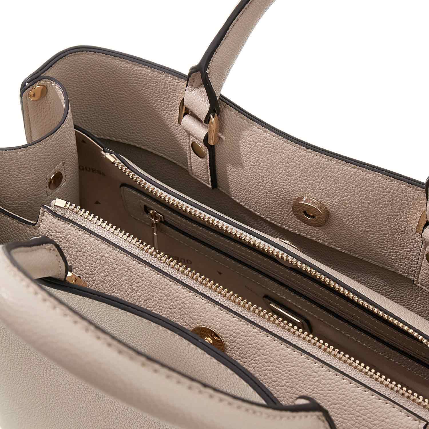 GUESS Damen Handtasche Meridian II Light Taupe Abbildung 4