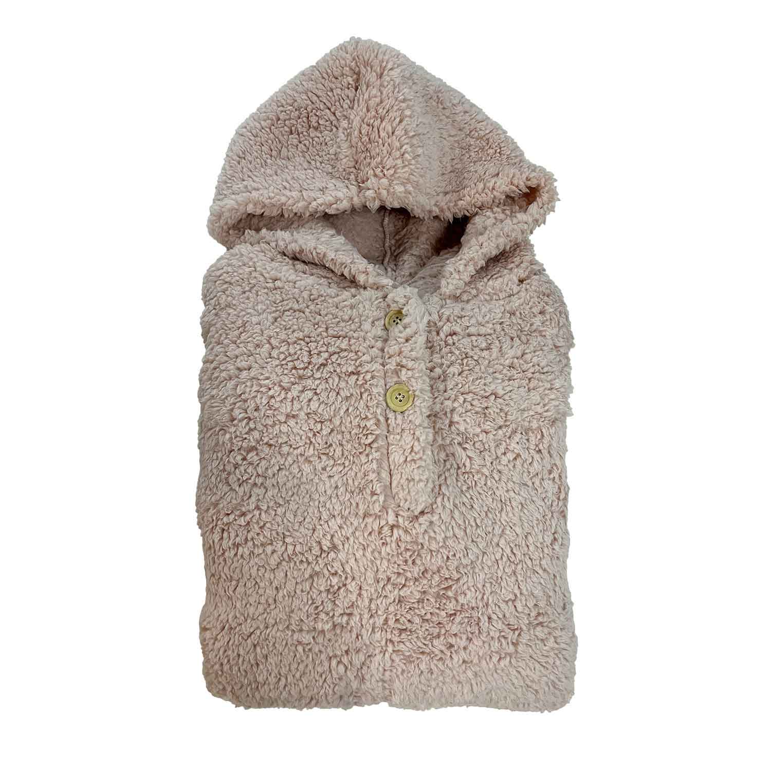 Antonio Kinder Kuschel Hoodie Teddy OneSize Taupe Abbildung 1 Antonio Kinder Kuschel Hoodie Teddy OneSize Taupe Abbildung 1