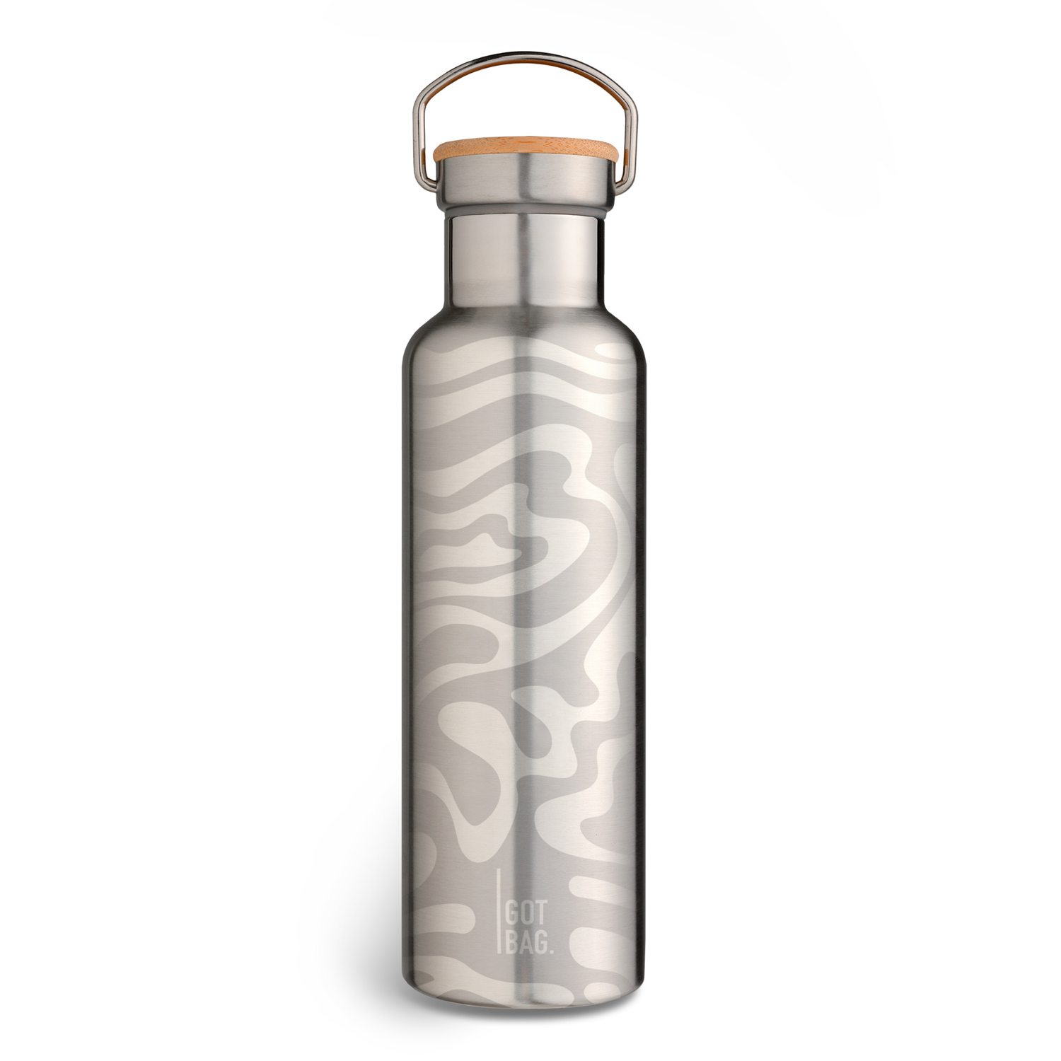 Got Bag Trinkflasche 600ml SWIRL silber Abbildung 1