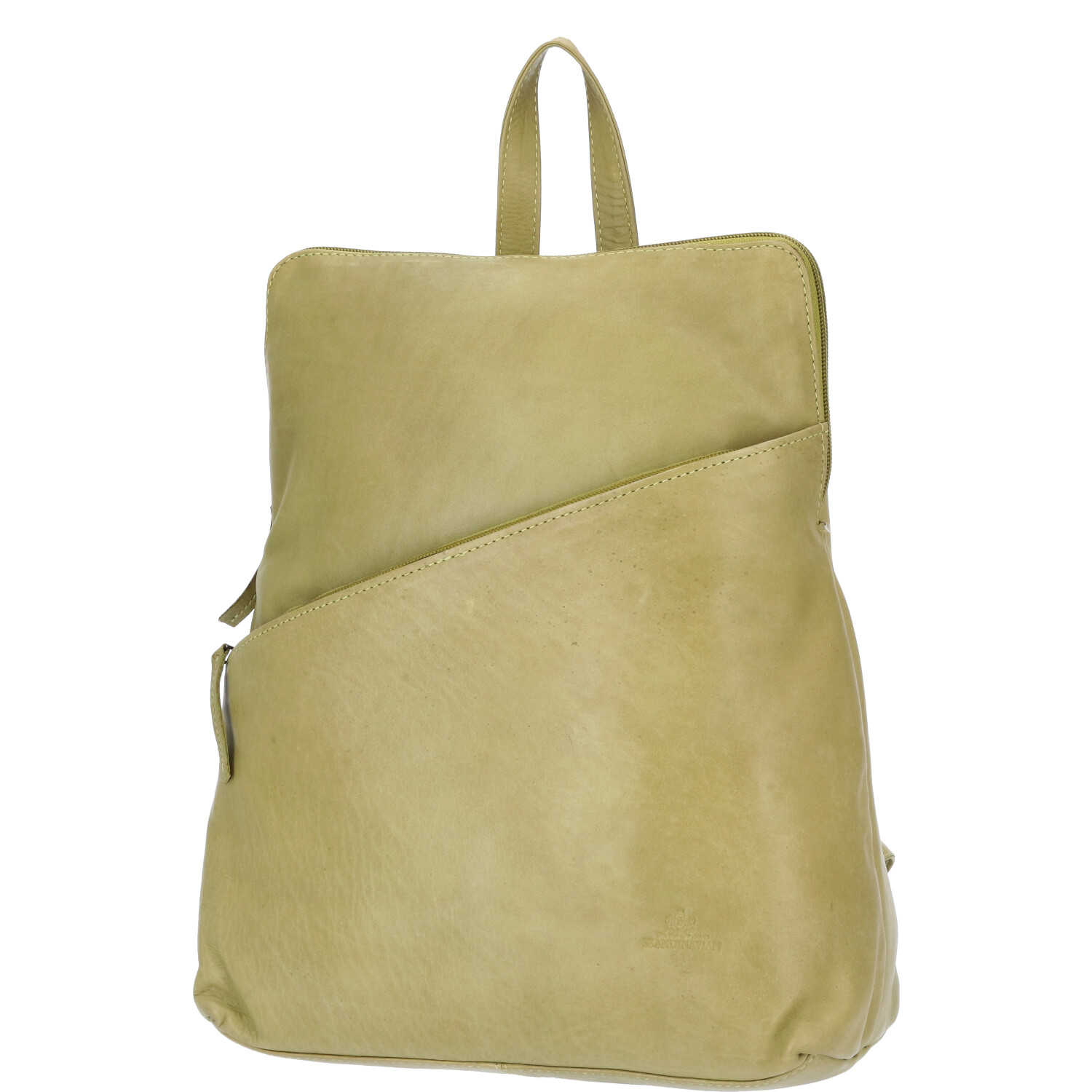 The Skandinavian Brand Lady Backpack Washed Nappa grün