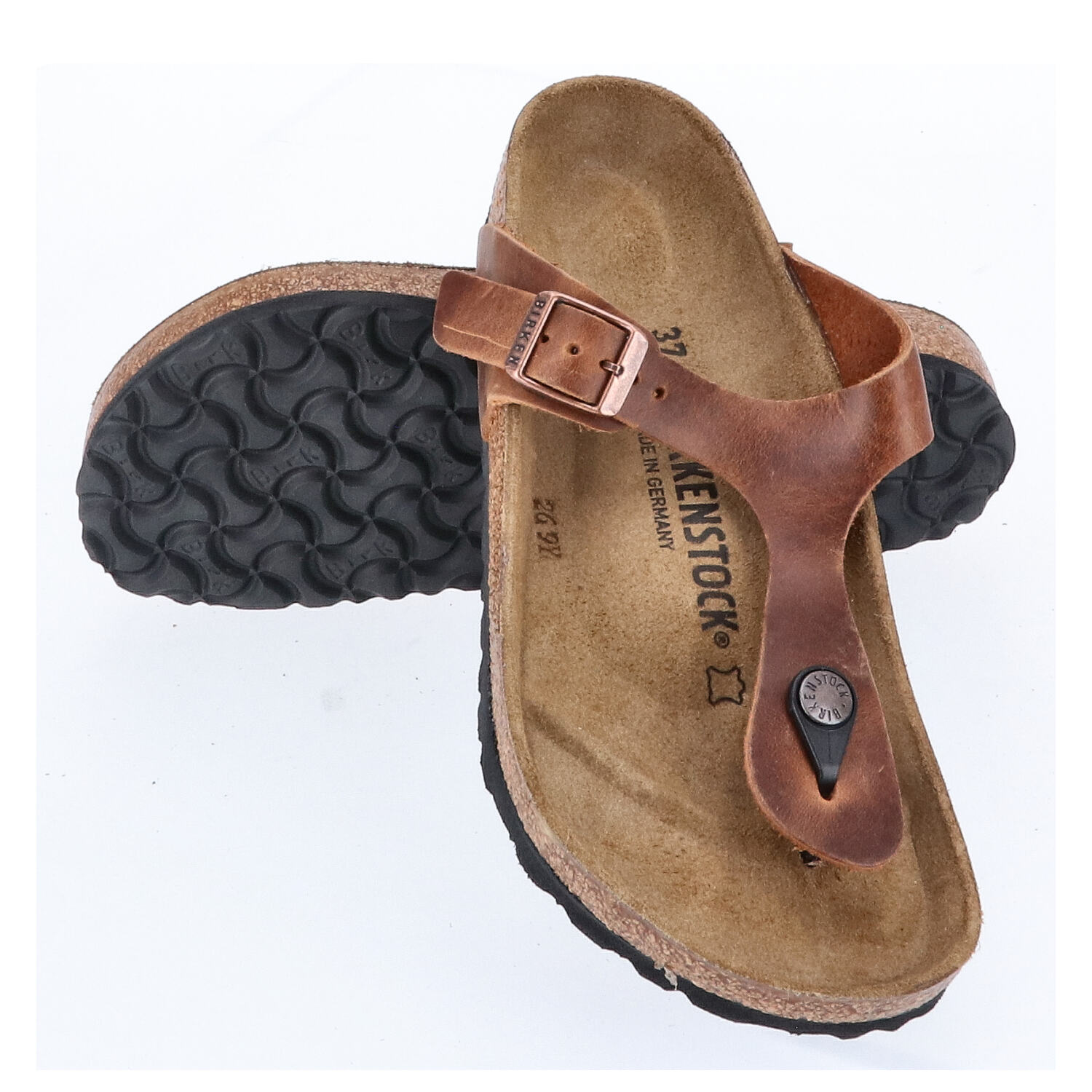 Birkenstock Sandalen Größe 37 Gizeh BS Antique Brown   Abbildung 1