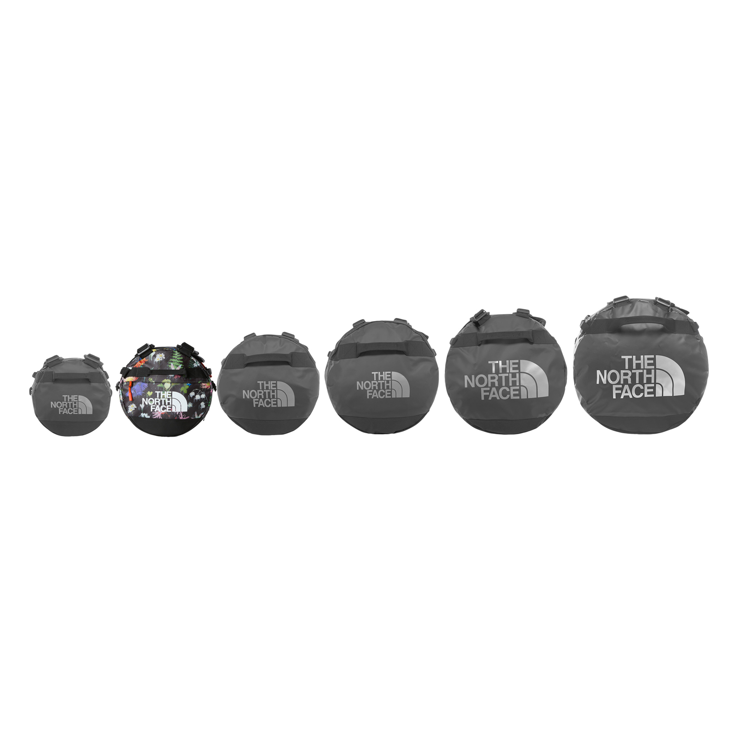 The North Face Reisetasche/Rucksack Base Camp Duffel S Black Alpine Floral Abbildung 6
