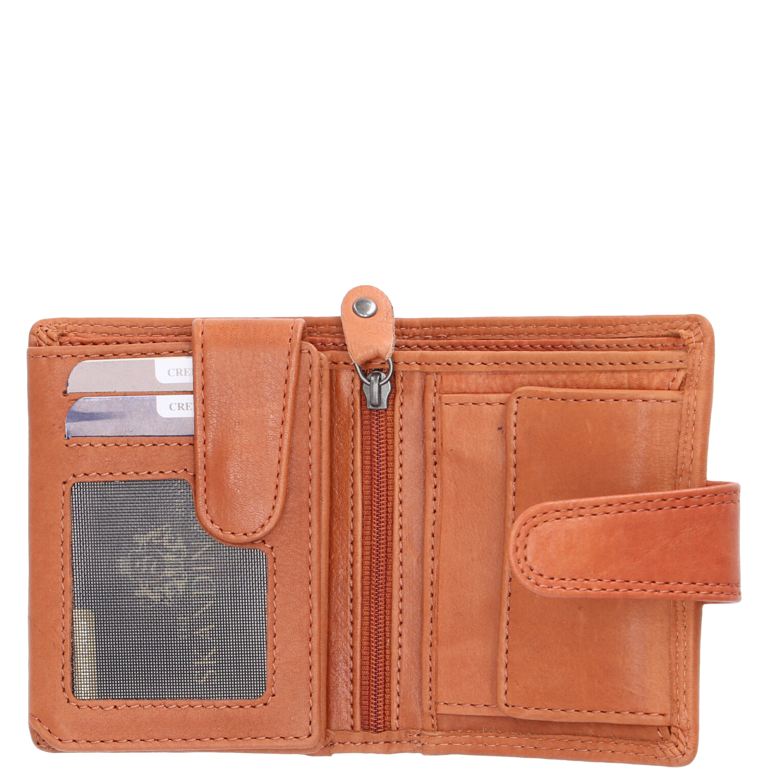 The Skandinavian Brand Leder Geldbörse, Krditkartenetui - Cognac Abbildung 3