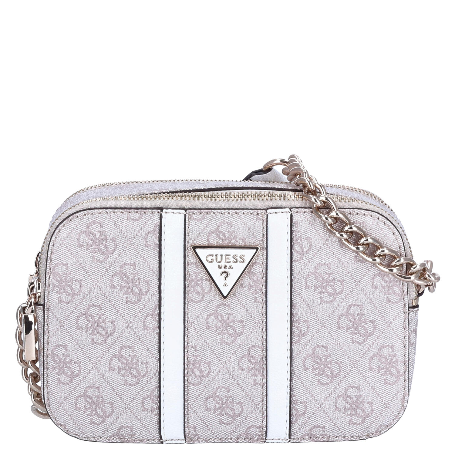 GUESS Damen Umhängetasche Noreen Dove Logo Abbildung 3