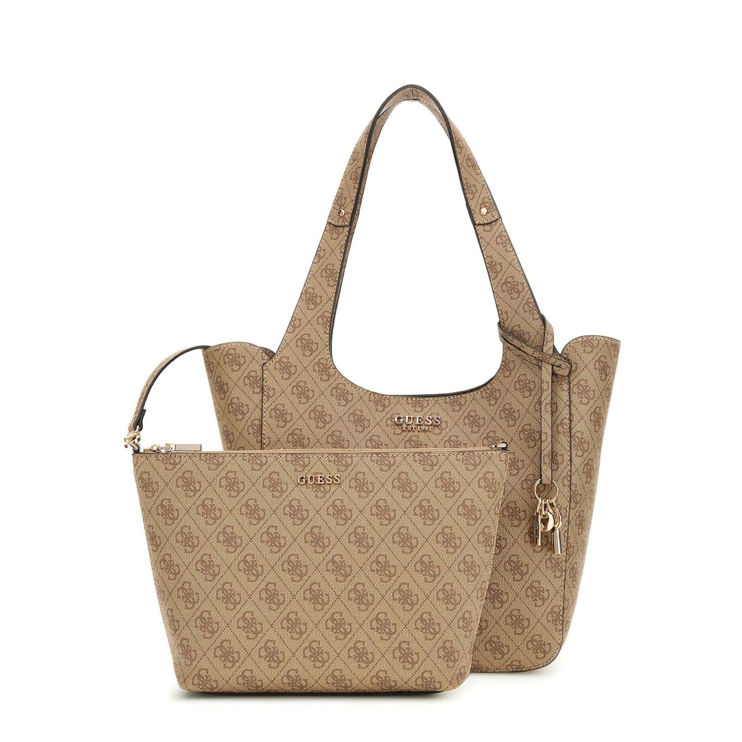 GUESS Shopper Handtasche Calista Latte Logo Abbildung 3 GUESS Shopper Handtasche Calista Latte Logo Abbildung 3