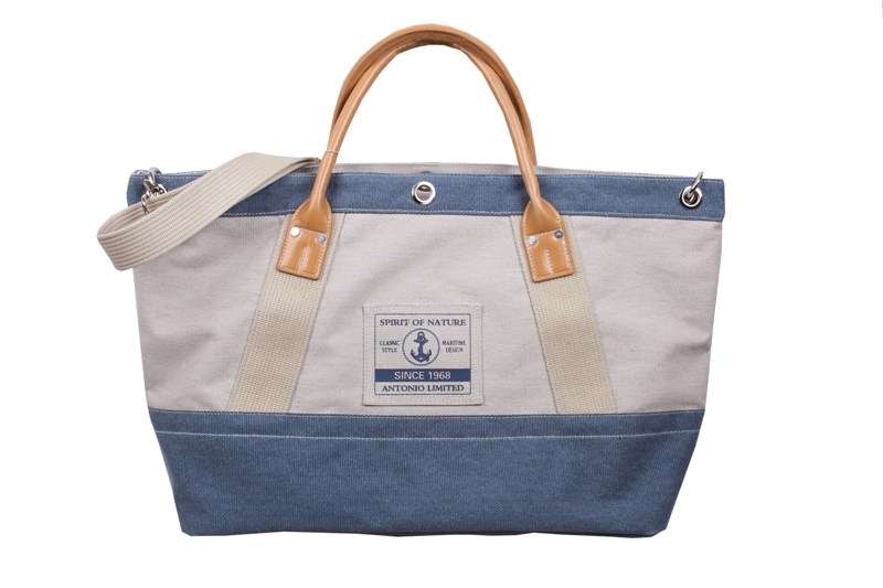 Antonio Strandtasche  beige+blue Abbildung 2