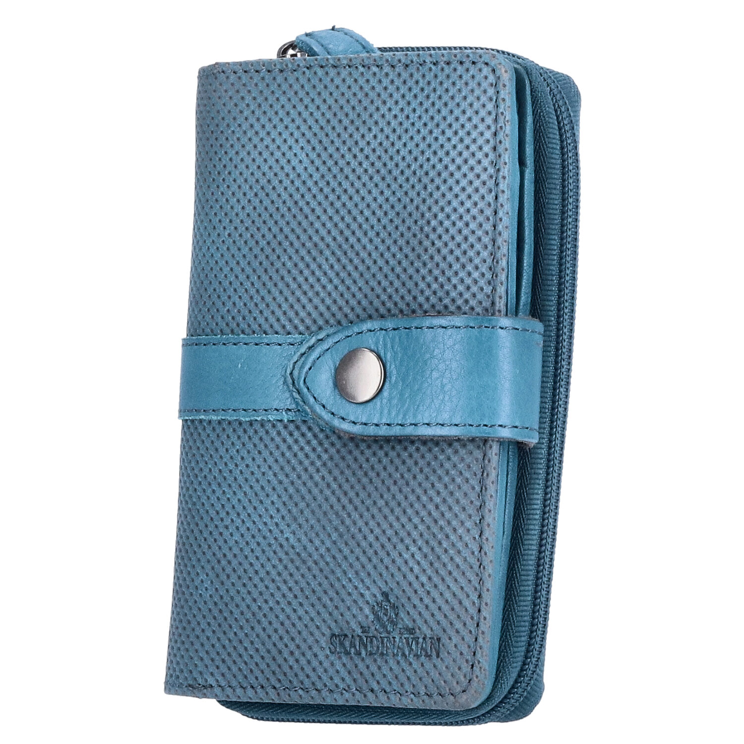 The Skandinavian Brand Damen Leder Geldbörse  Blue