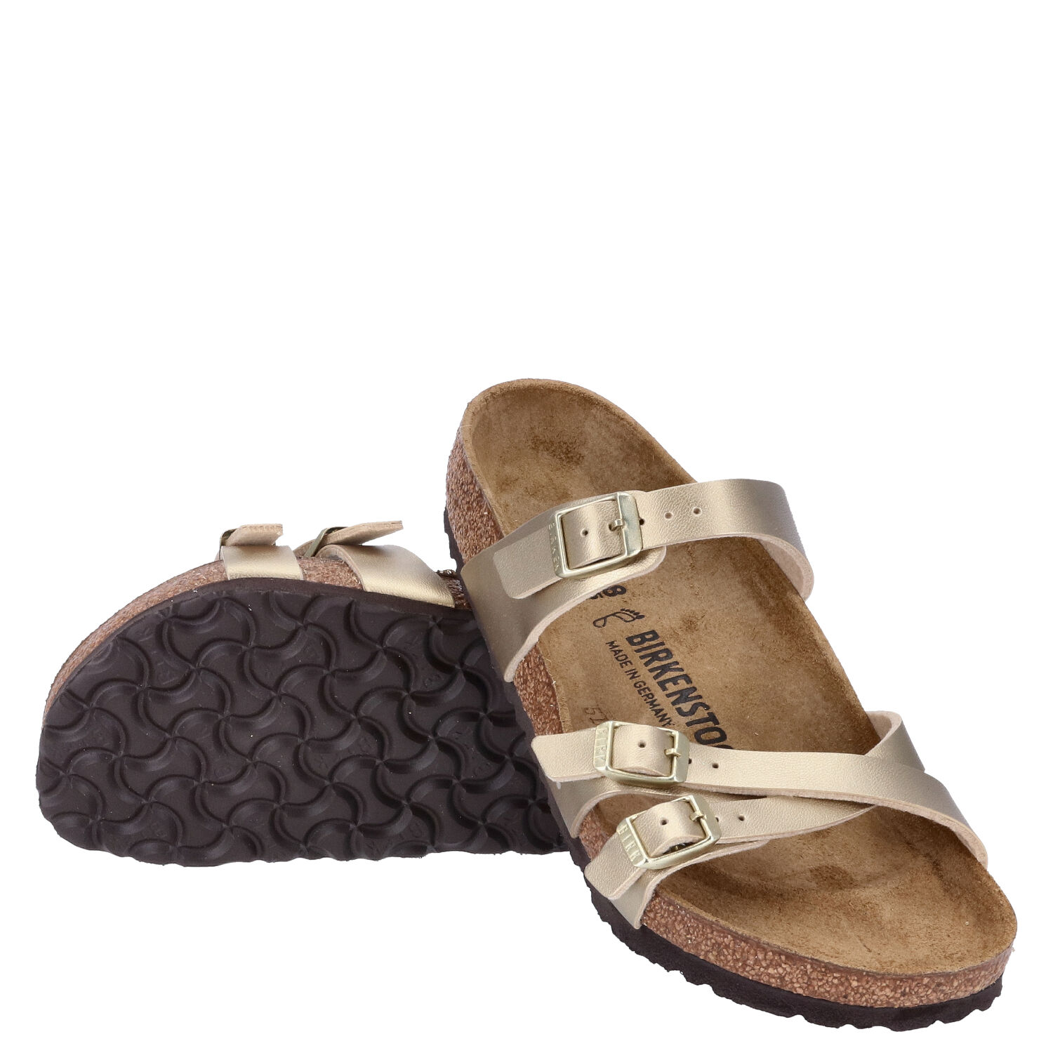 Birkenstock Sandalenn Größe 38 Franca gold  