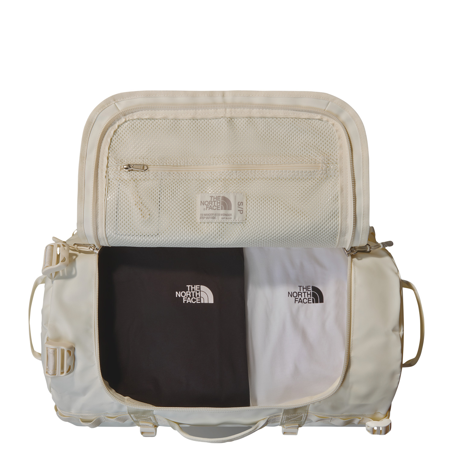 The North Face Reisetasche/Rucksack Base Camp Duffel S White Dune-TNF White Abbildung 2 The North Face Reisetasche/Rucksack Base Camp Duffel S White Dune-TNF White Abbildung 2