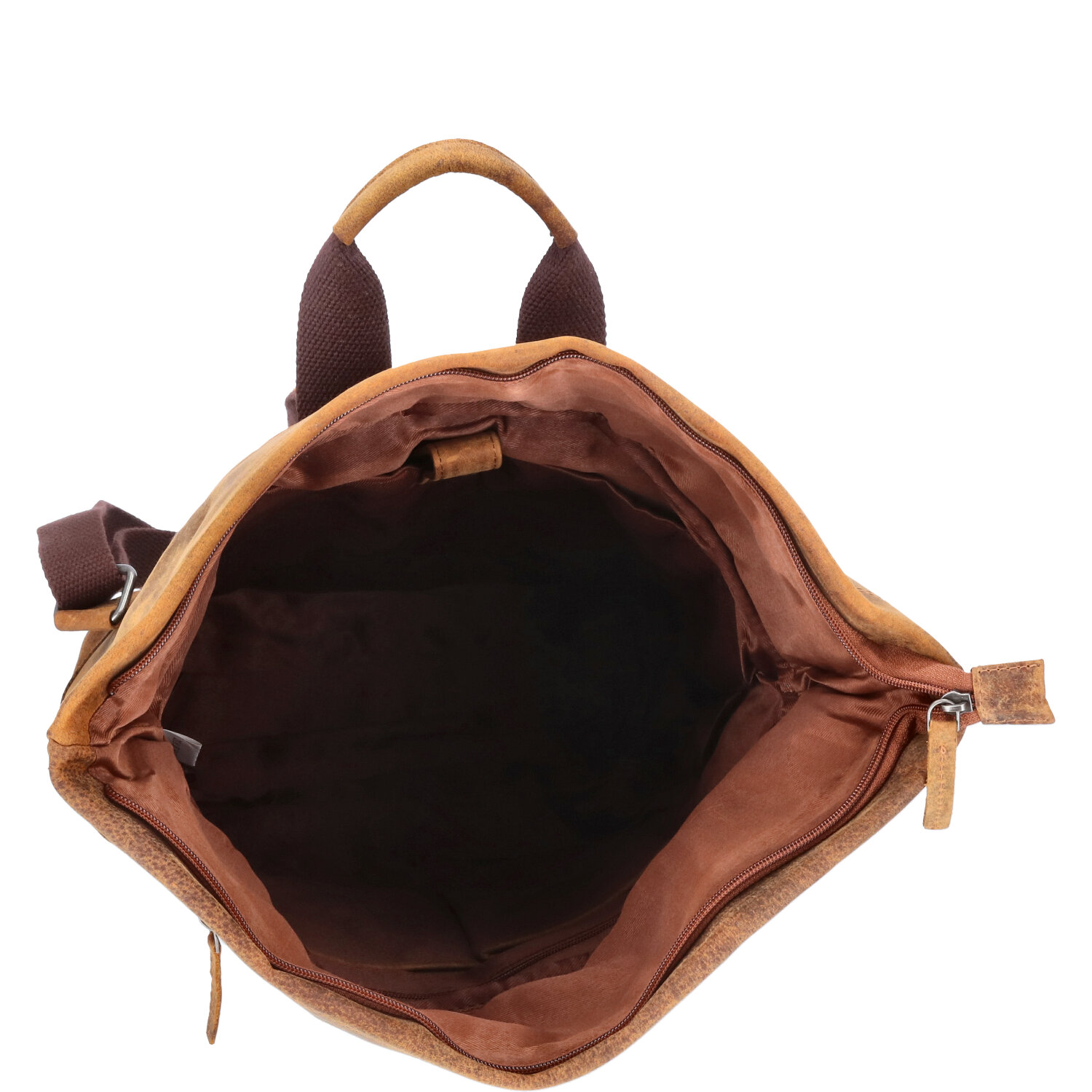 The Skandinavian Brand Leder Rucksack - tan Abbildung 6