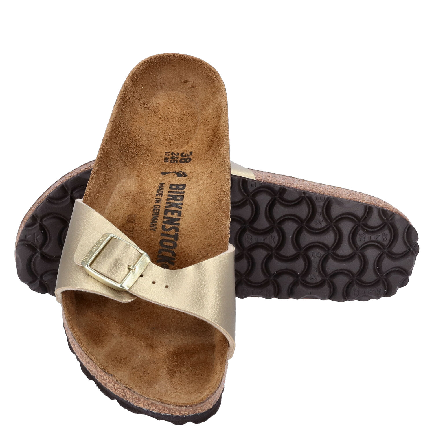 Birkenstock Sandalenn Größe 38 Madrid BS gold  