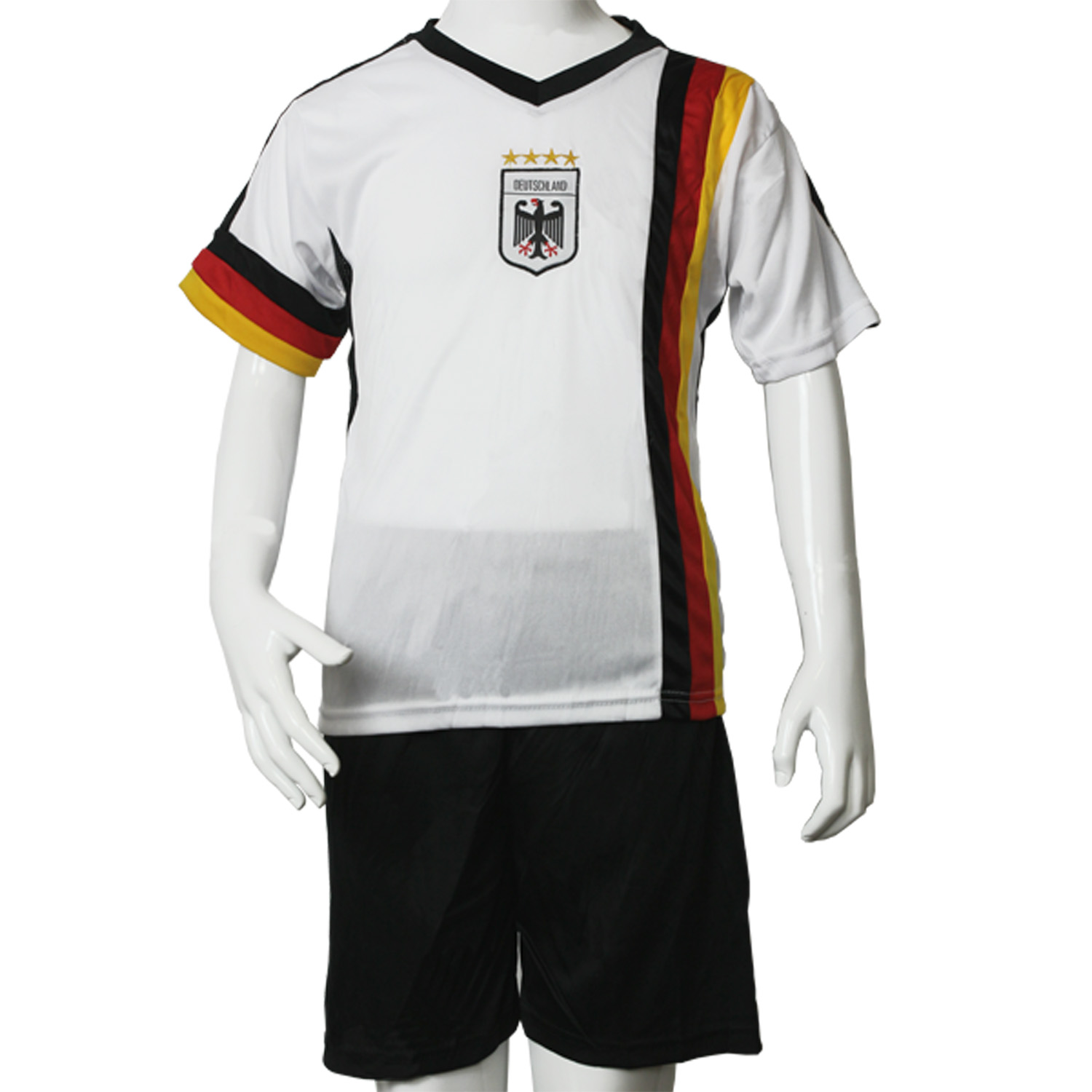 Dynamic Outwear Kinder Fussball Trikot Set Deutschland - weiss 110-116 Abbildung 1
