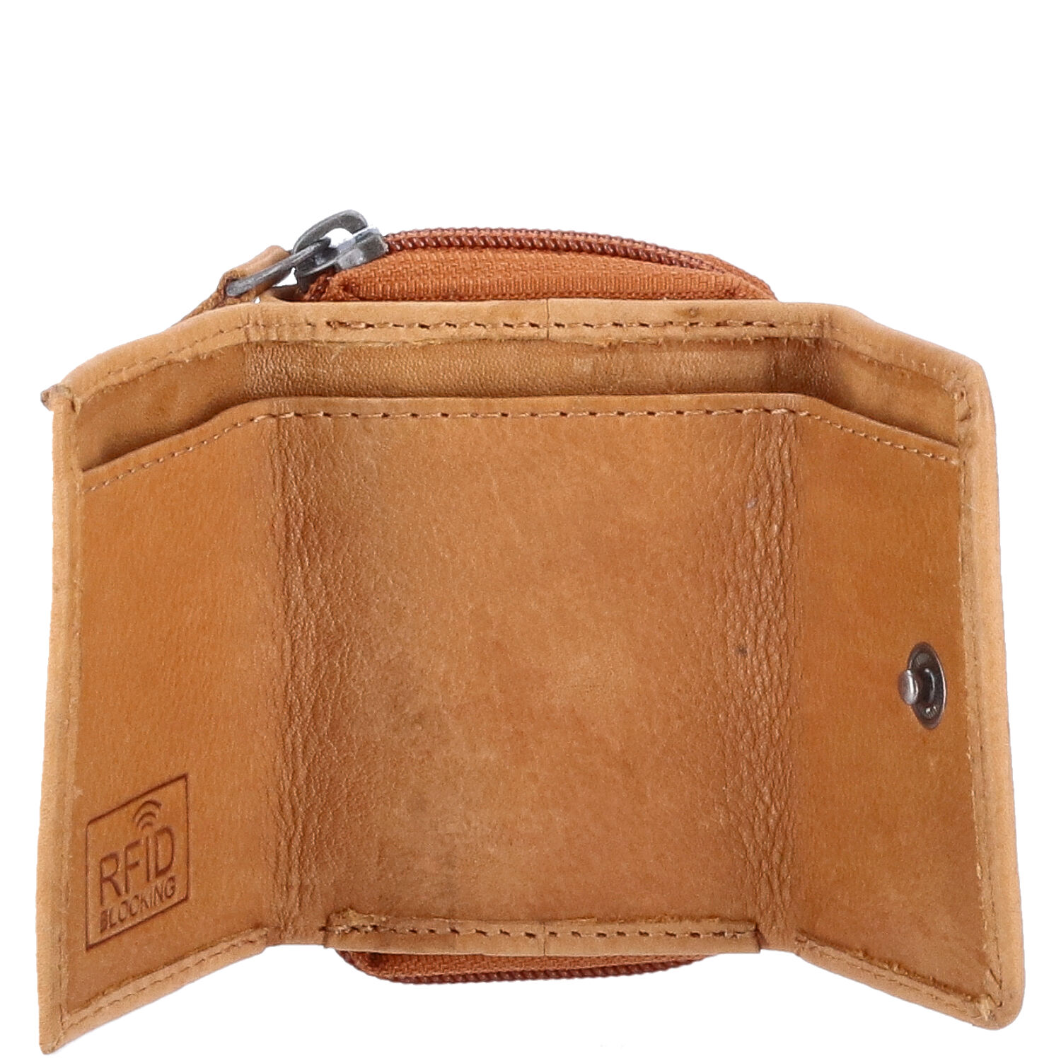 The Skandinavian Brand Damen Leder Geldbörse  Cognac Abbildung 4