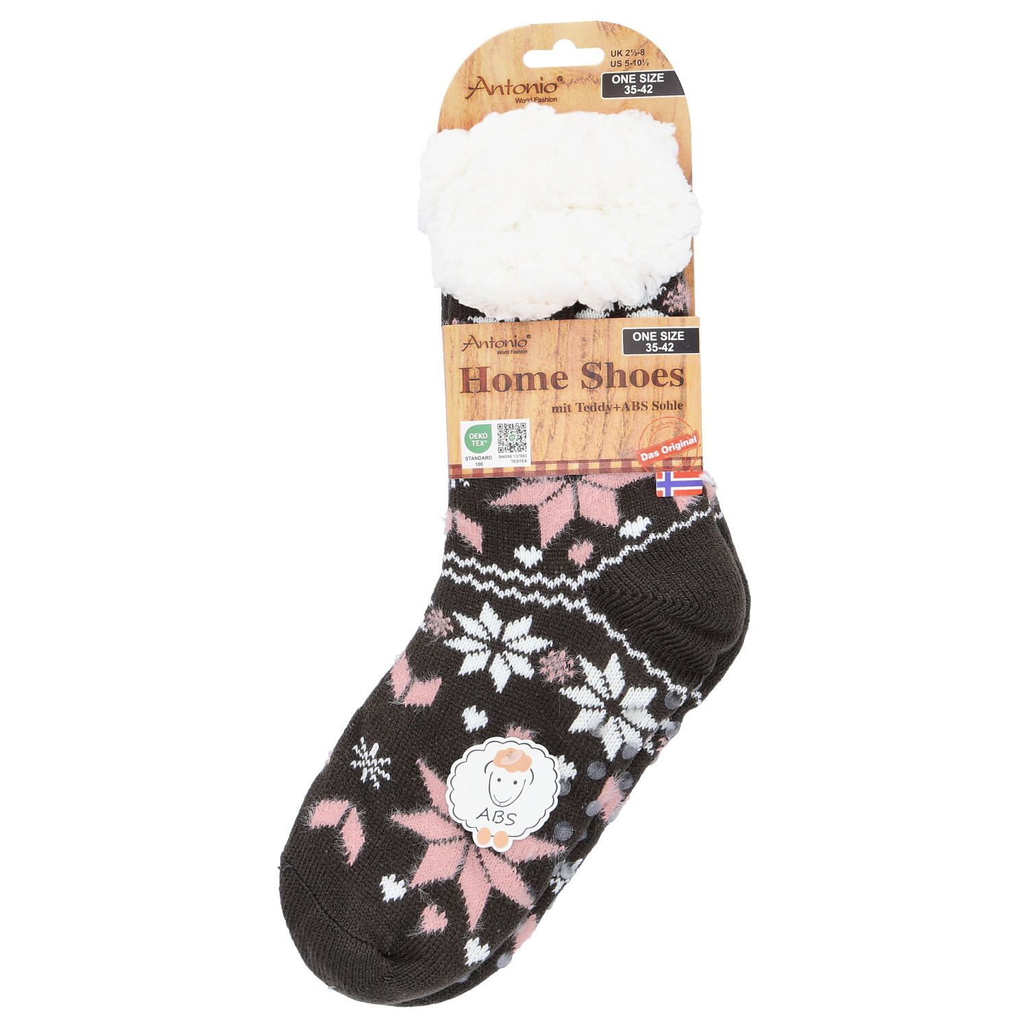 Antonio Hüttensocken Schneeflocken Gr. 35-42  . Abbildung 1 Antonio Hüttensocken Schneeflocken Gr. 35-42  . Abbildung 1