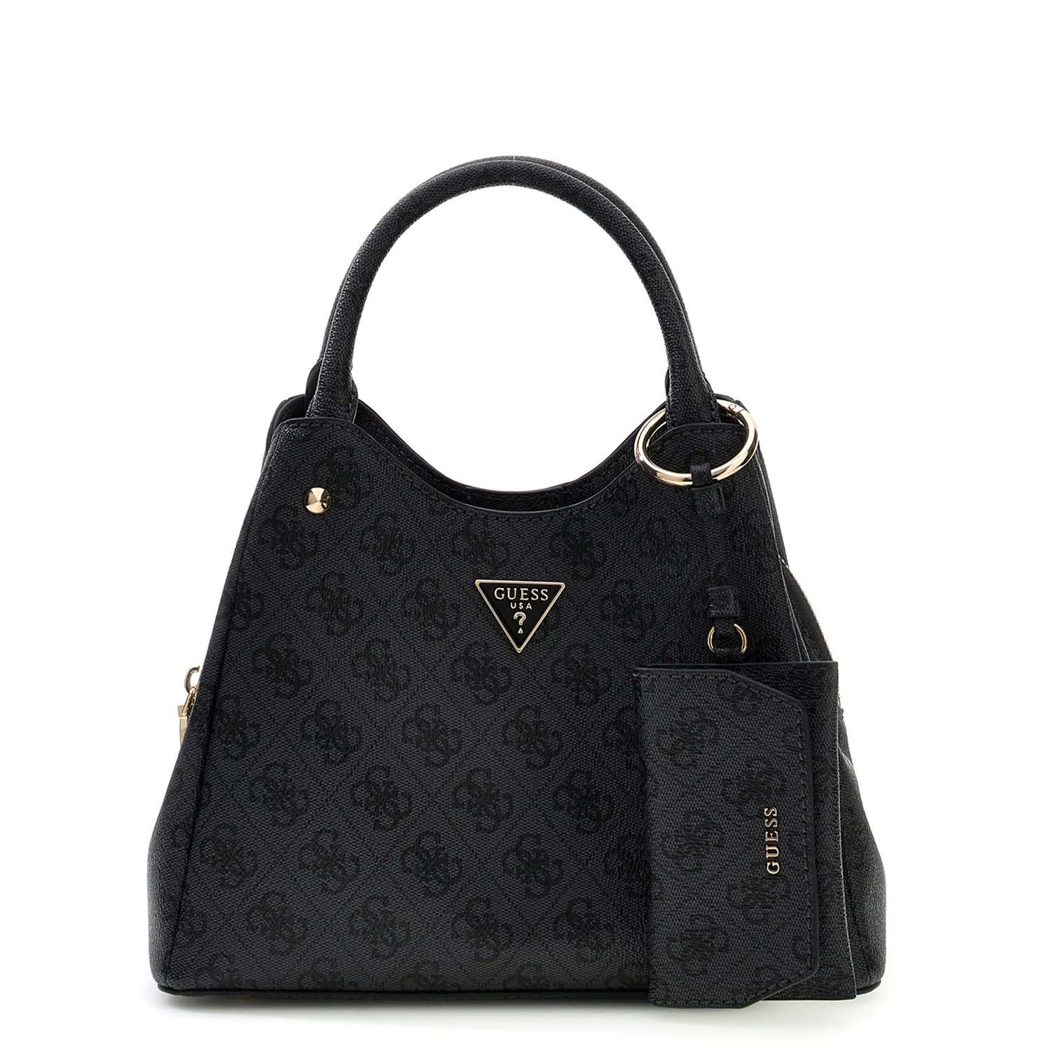 GUESS Handtasche LORELLA LOGO SM GRLFRND TOTE Coal Logo Abbildung 5
