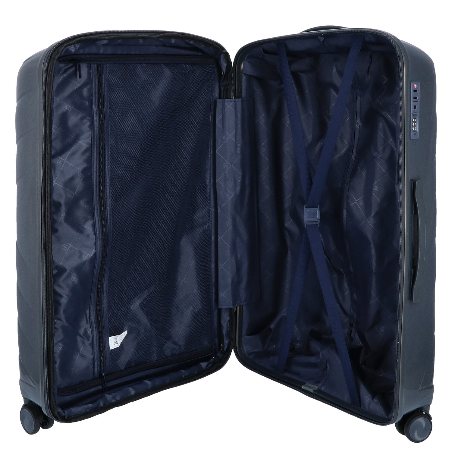 DYX 4 Rollen Trolley 3er Set S/M/L Dubai grau Abbildung 7