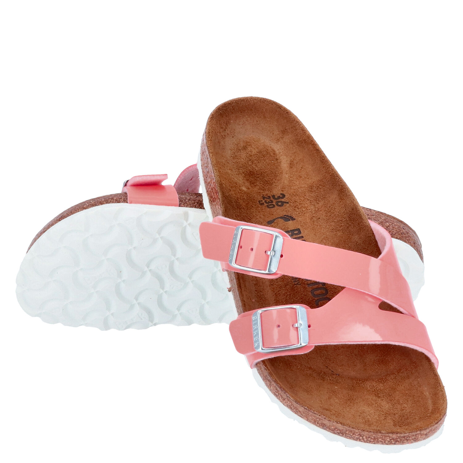 Birkenstock Sandalen Größe 36 Yao Balance II Patent coral Peach  
