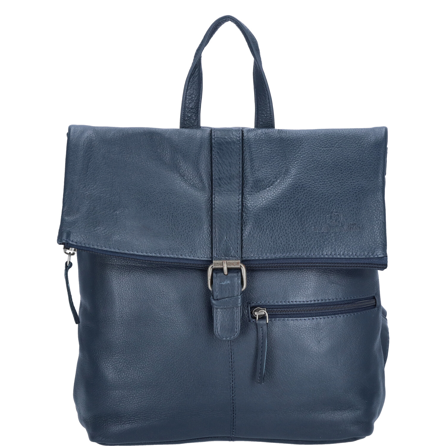 The Skandinavian Brand Damen Leder Rucksack  navy