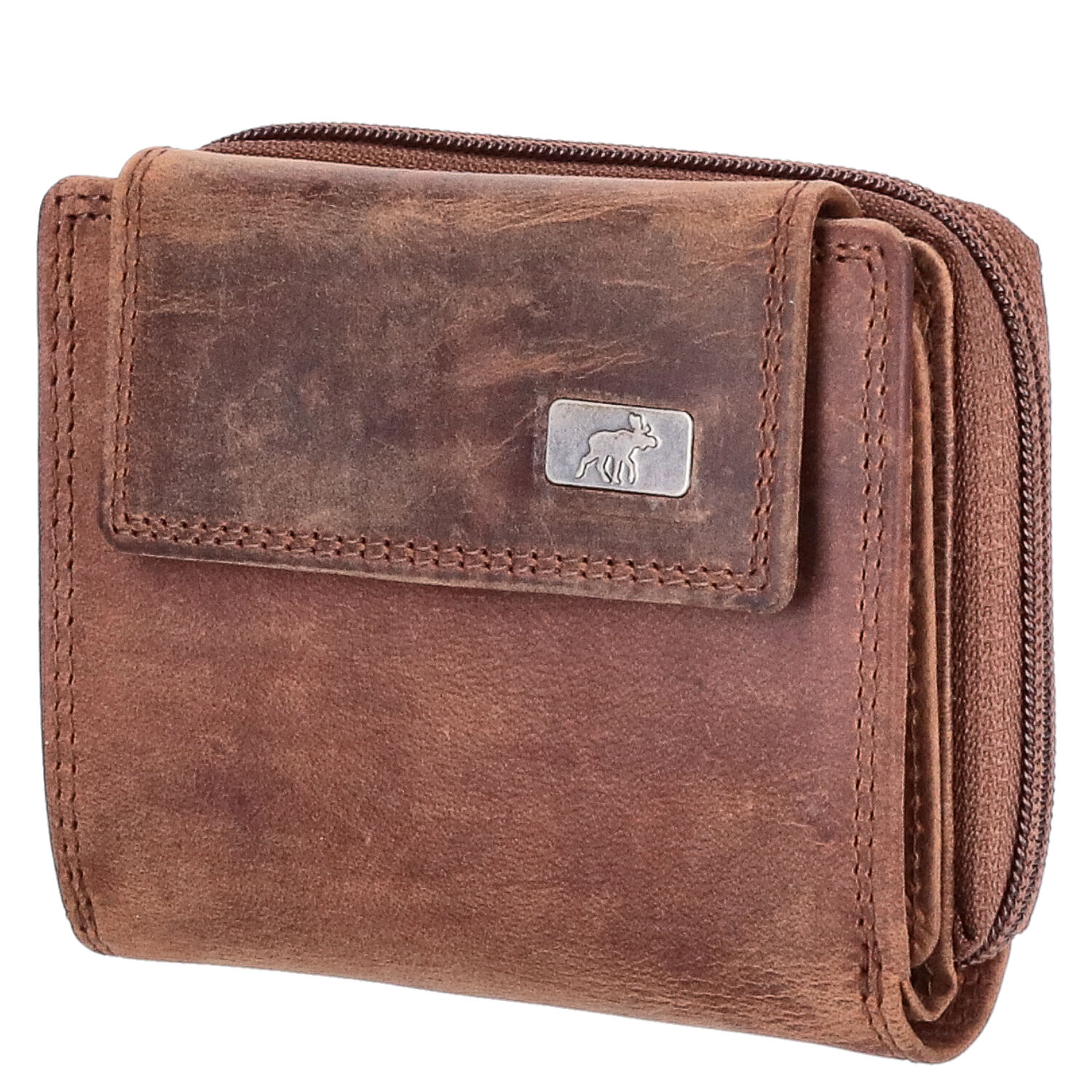 The Skandinavian Brand Damen Lederbörse Hunter  tan