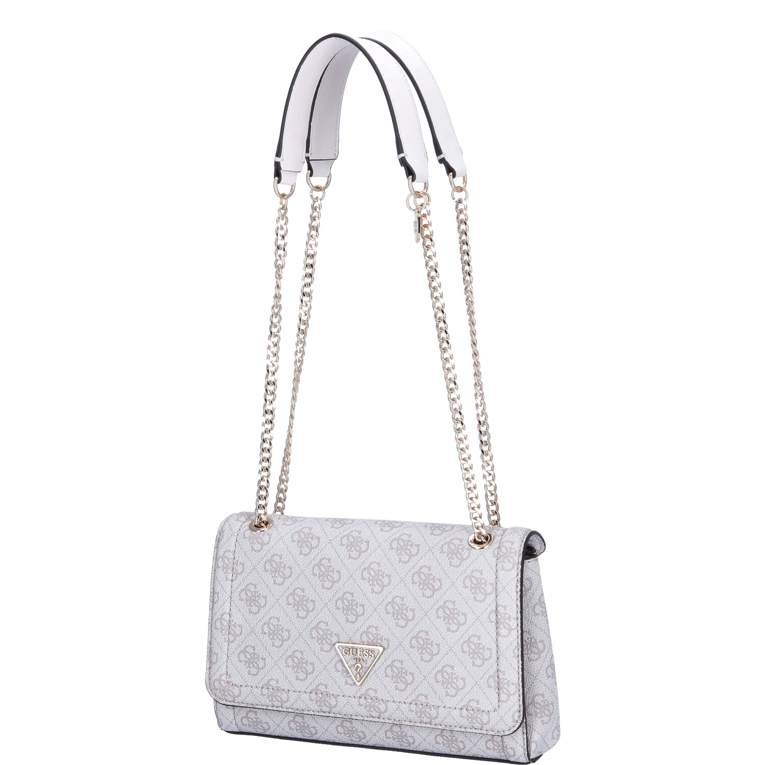 GUESS Damen Schultertasche Noelle Dove Logo