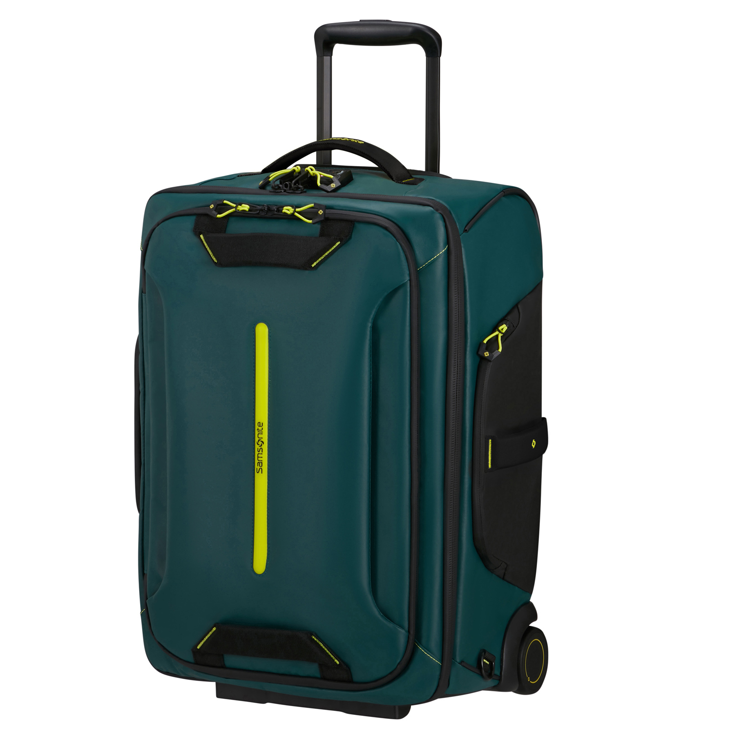 Samsonite Reisetasche mit Rollen 55cm Rucksack Ecodiver Dark Teal/Lime