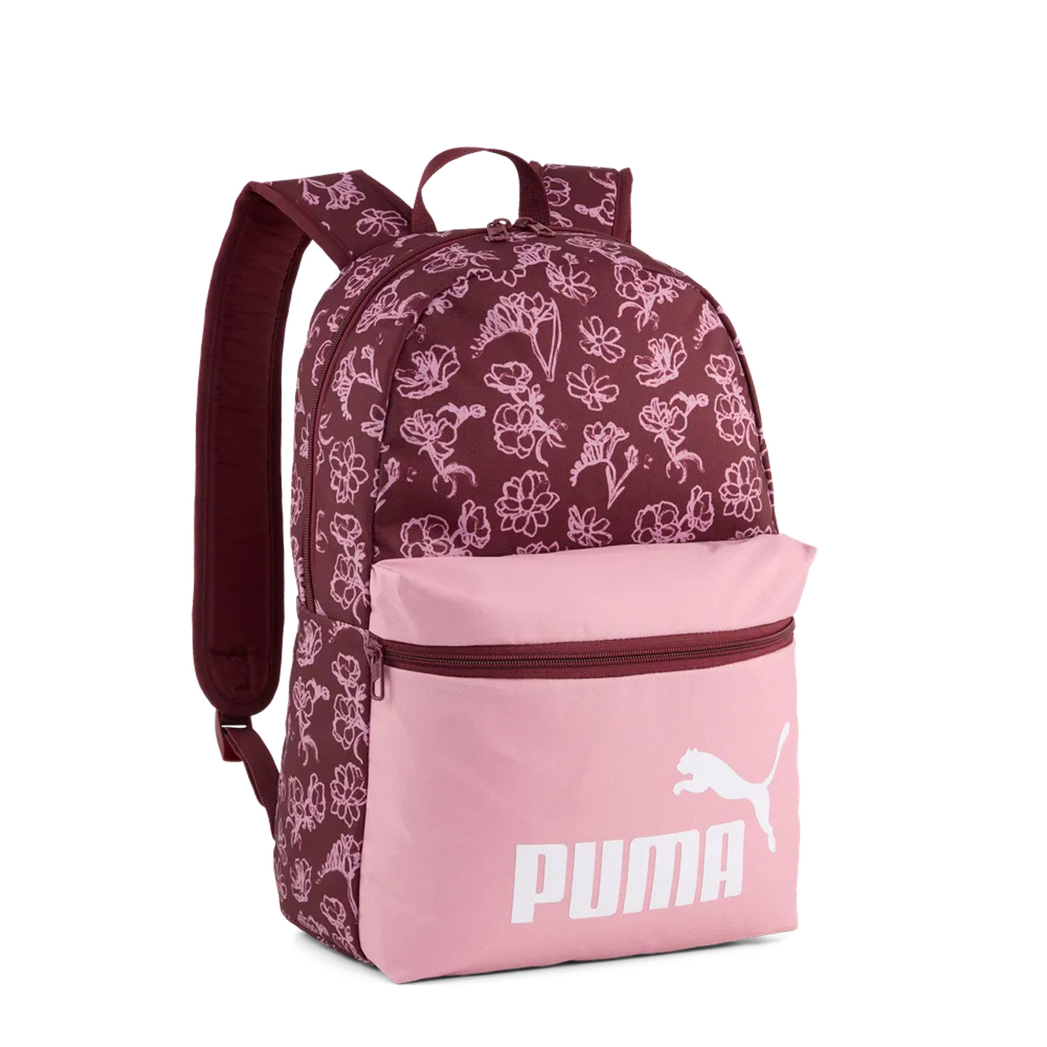 Poised pink-floral aop