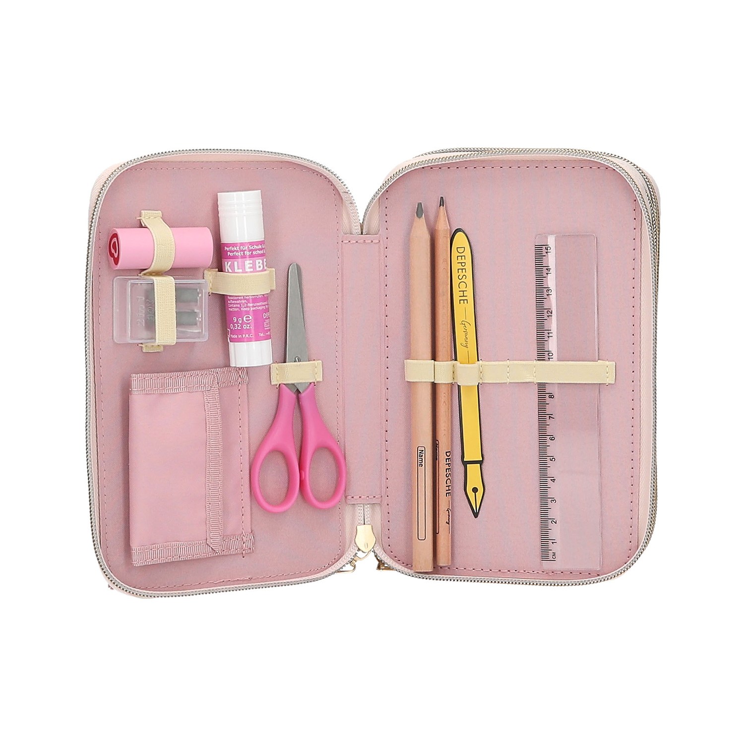 Depesche 3-Fach Federtasche Miss Melody Pferdekopf Applikation Abbildung 4