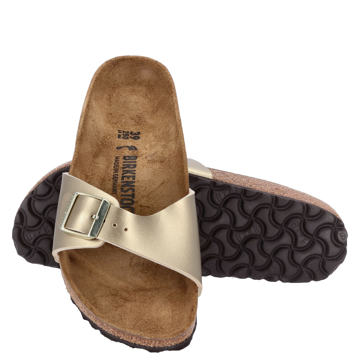 Birkenstock Sandalenn Größe 39 Madrid BS gold  