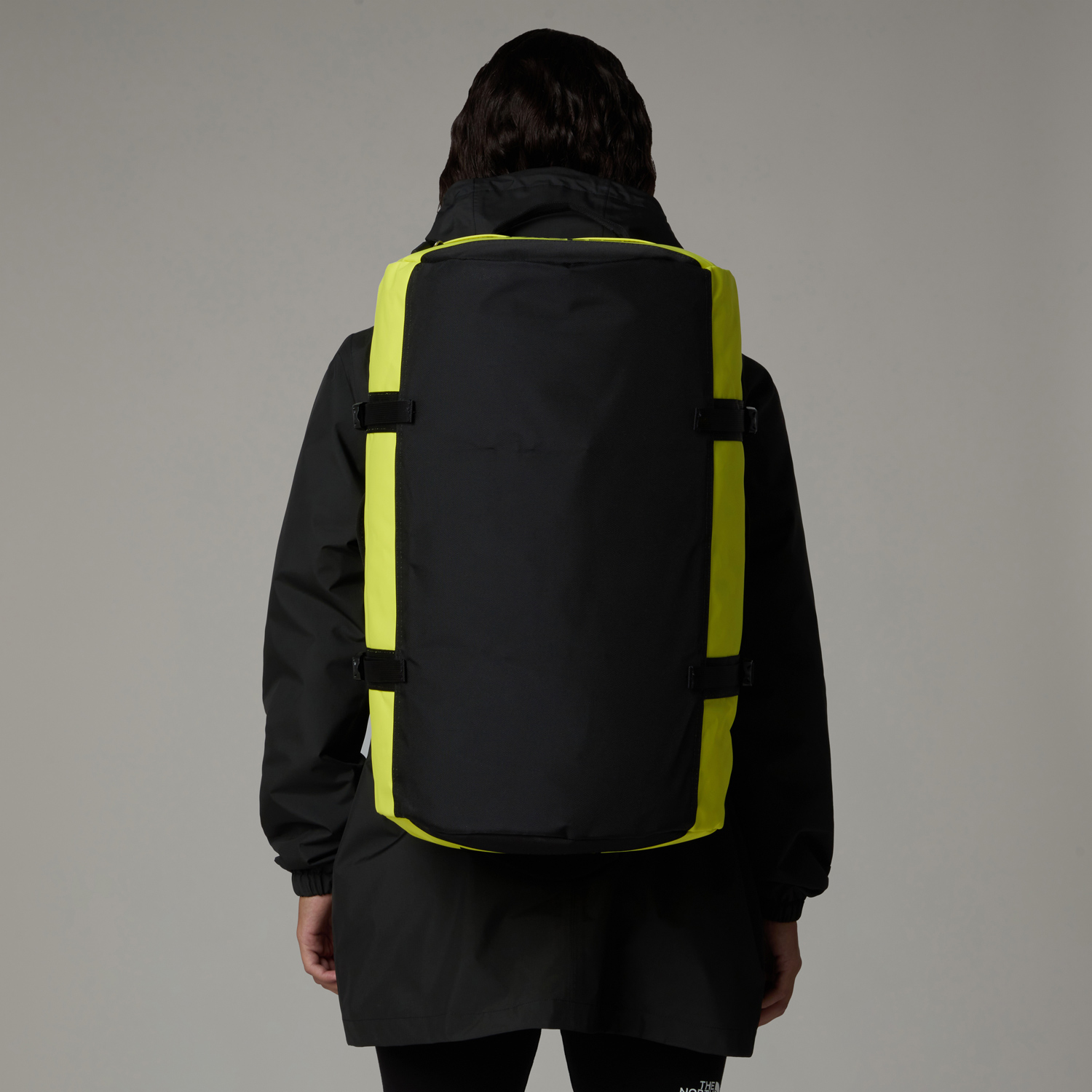 The North Face Reisetasche/Rucksack Base Camp Duffel S Safety Green-TNF Black Abbildung 4