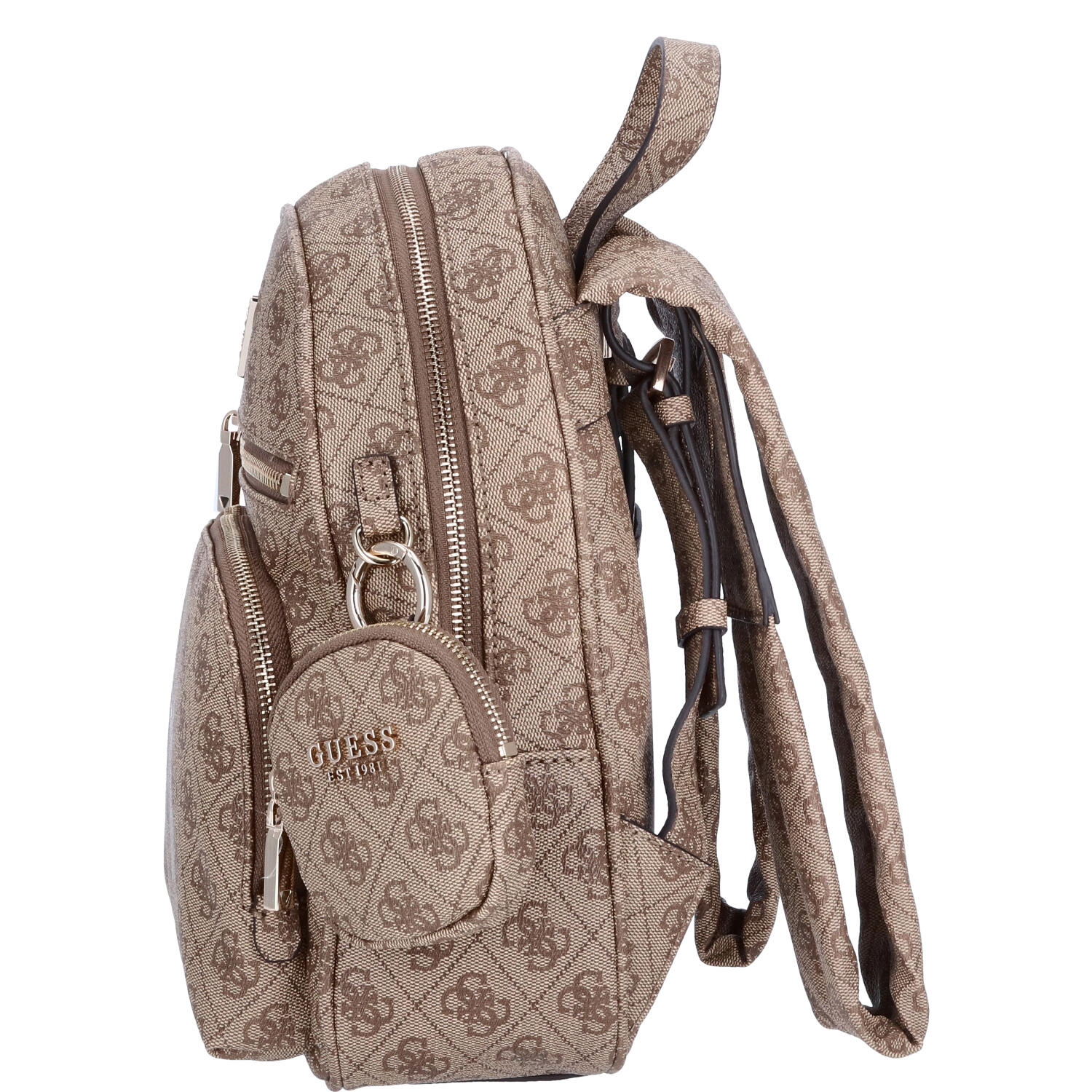 GUESS Damen Rucksack Power Play Latte Logo Abbildung 3