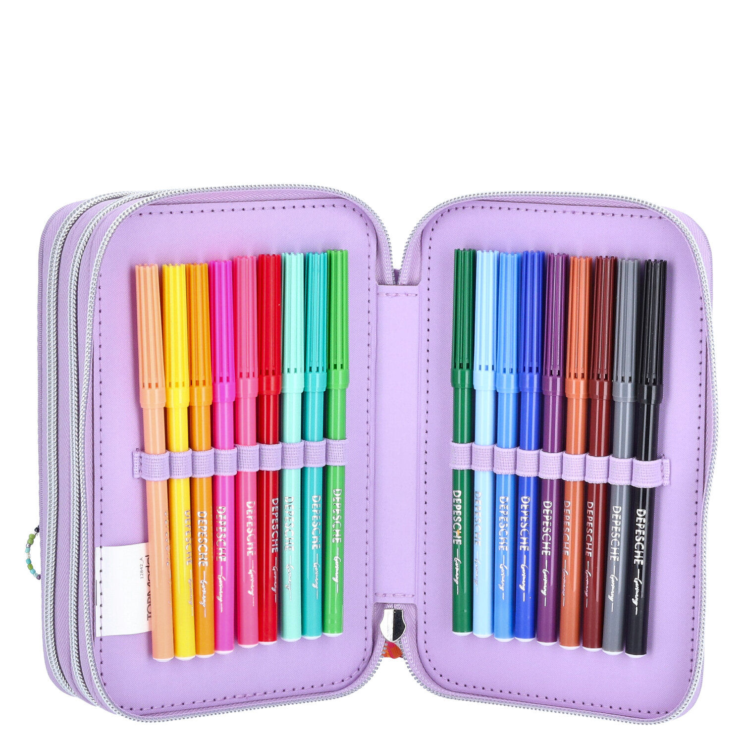 Depesche 3-Fach Federtasche mit appliziertem Smartphone TOPModel JOY lila Abbildung 7