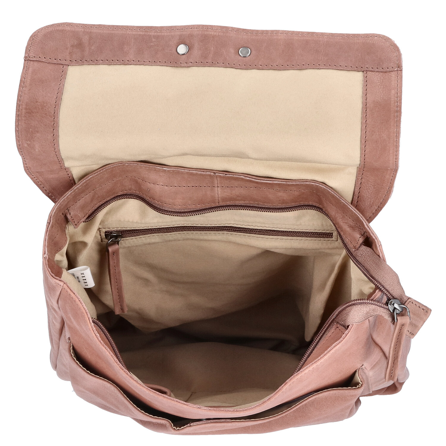 The Skandinavian Brand Damen Leder Rucksack  beige Abbildung 6