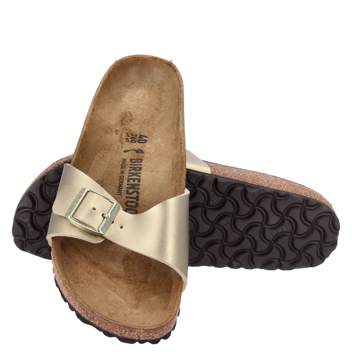 Birkenstock Sandalenn Größe 40 Madrid BS gold  