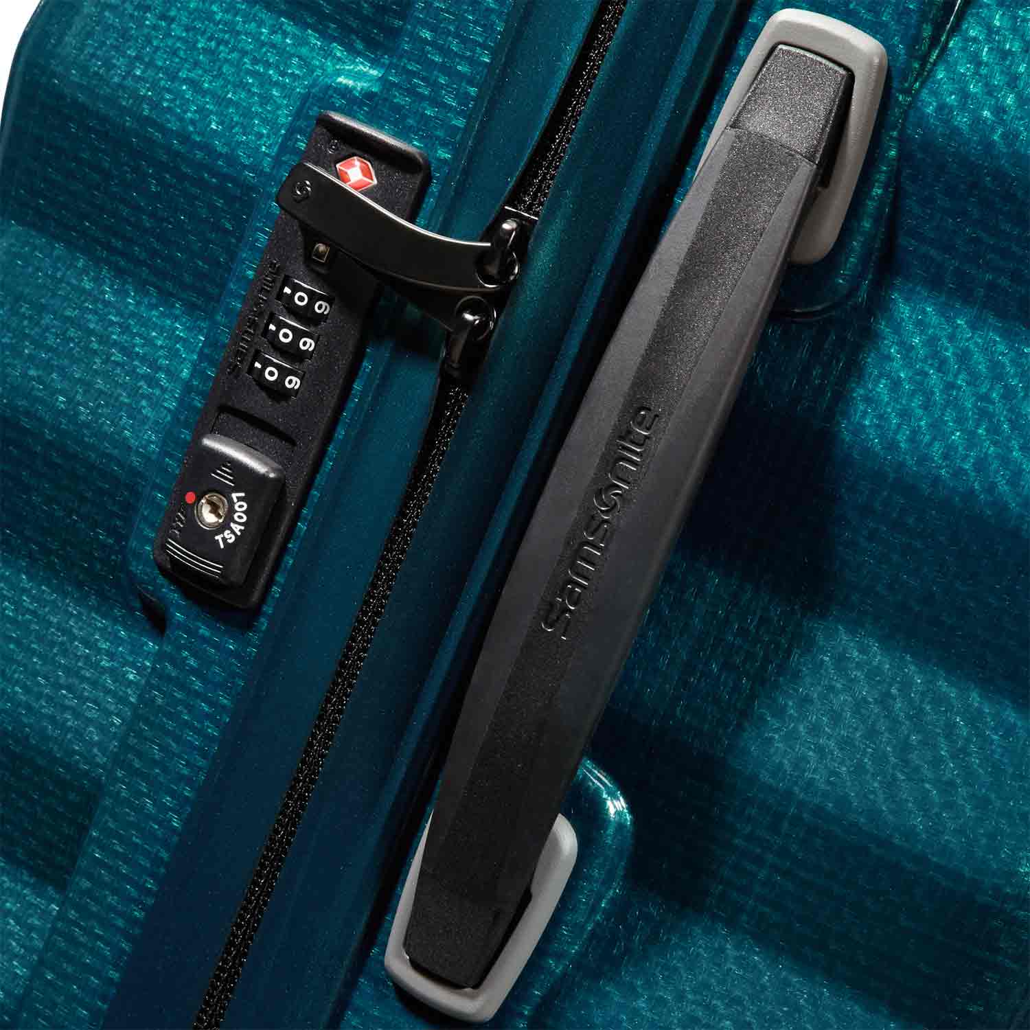 Samsonite Spinner 4 Rollen Koffer 55/20 cm Lite-Shock Petrol Blue Abbildung 3