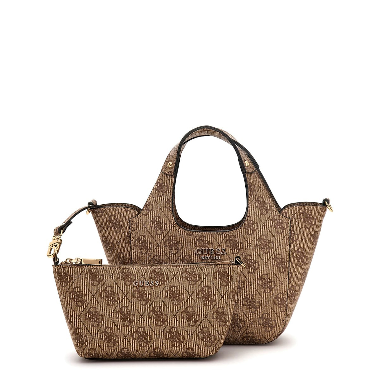 GUESS Handtasche Calista Latte Logo