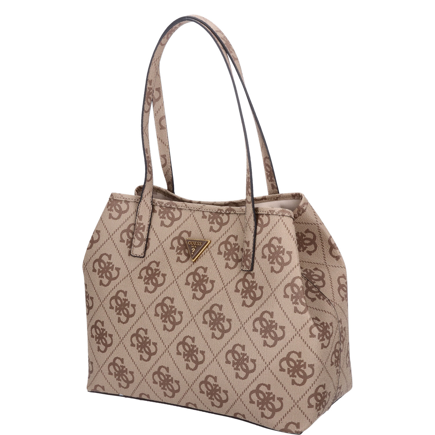 GUESS Damen Shopper Vikky Latte Logo