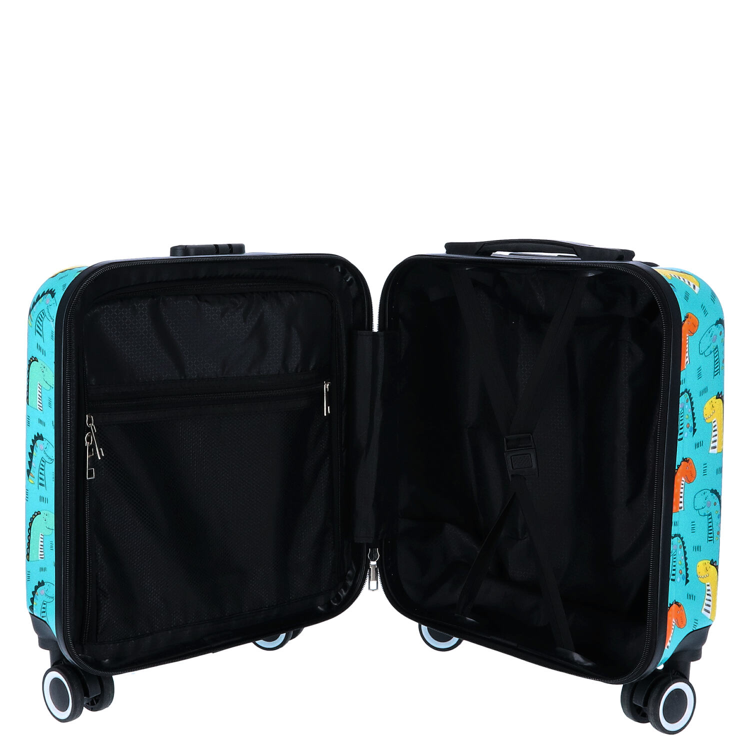 TheTrueC Kindertrolley 4 Rollen Dino  grün Abbildung 6